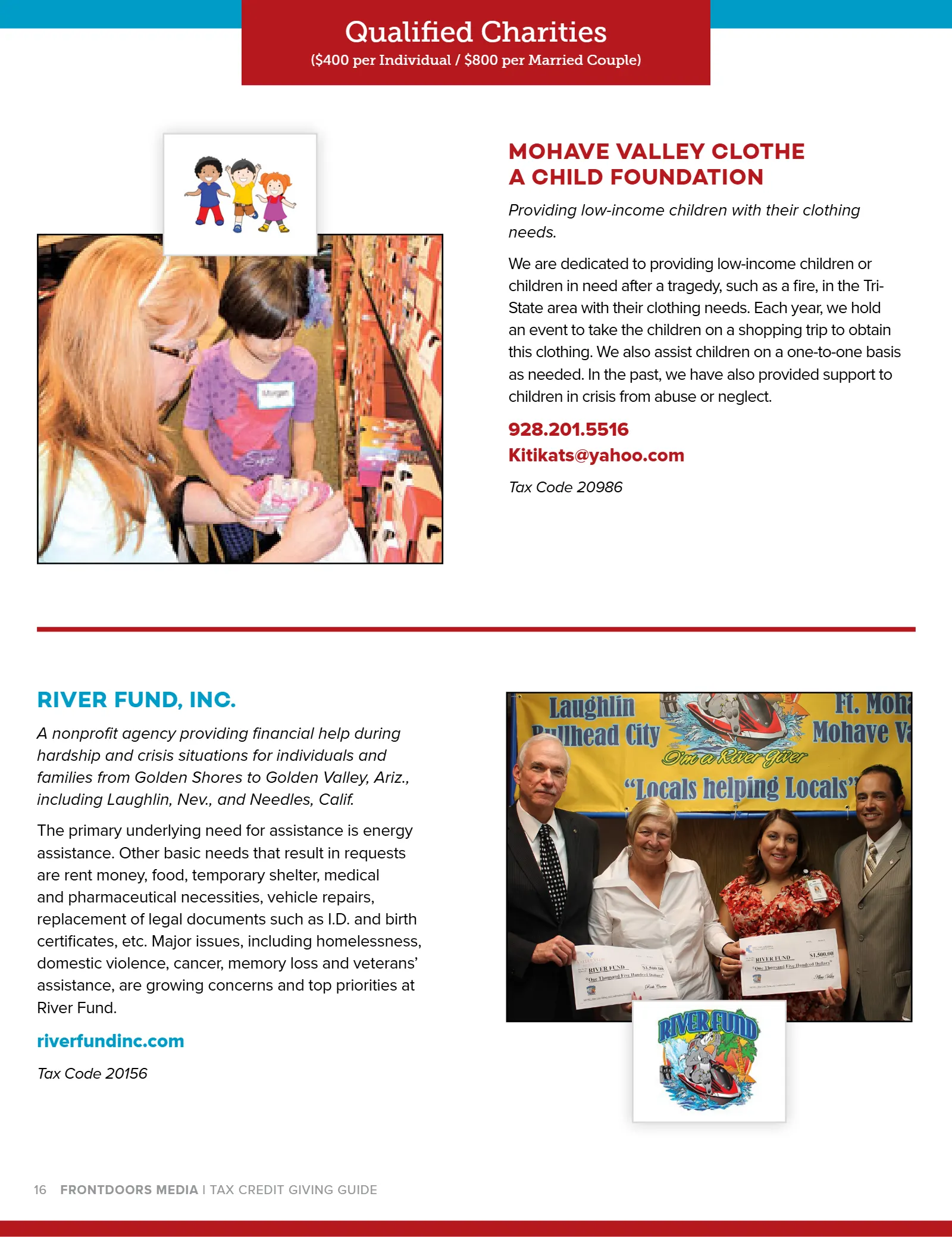 Arizona Tax Credit Guide 2020-2021 — Bullhead City Area Edition, page 16