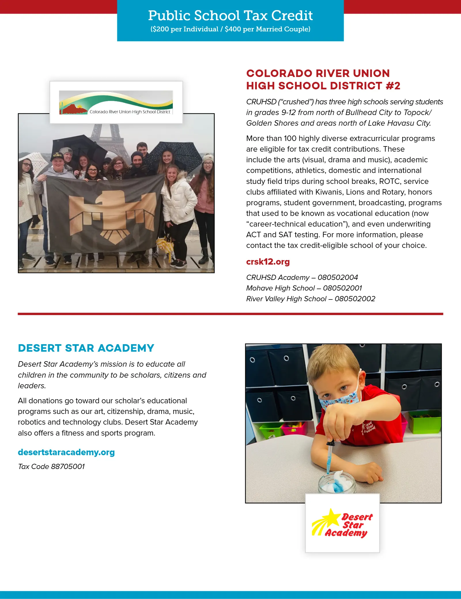 Arizona Tax Credit Guide 2020-2021 — Bullhead City Area Edition, page 20