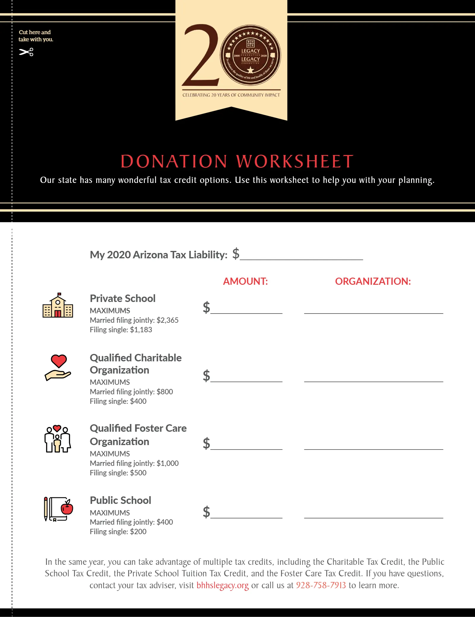 Arizona Tax Credit Guide 2020-2021 — Bullhead City Area Edition, page 23