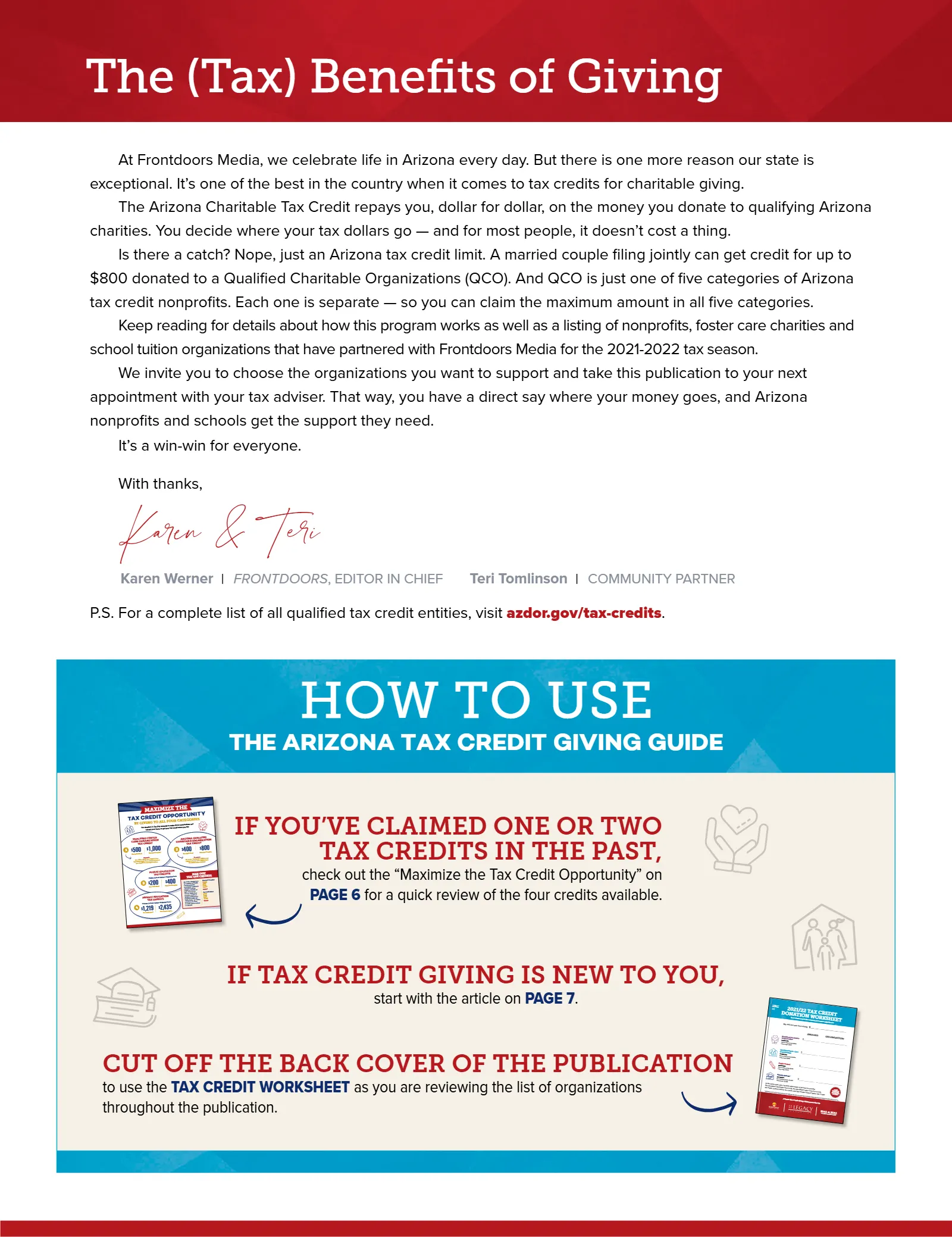 Arizona Tax Credit Guide 2021-22 — Bullhead City Area Edition, page 3