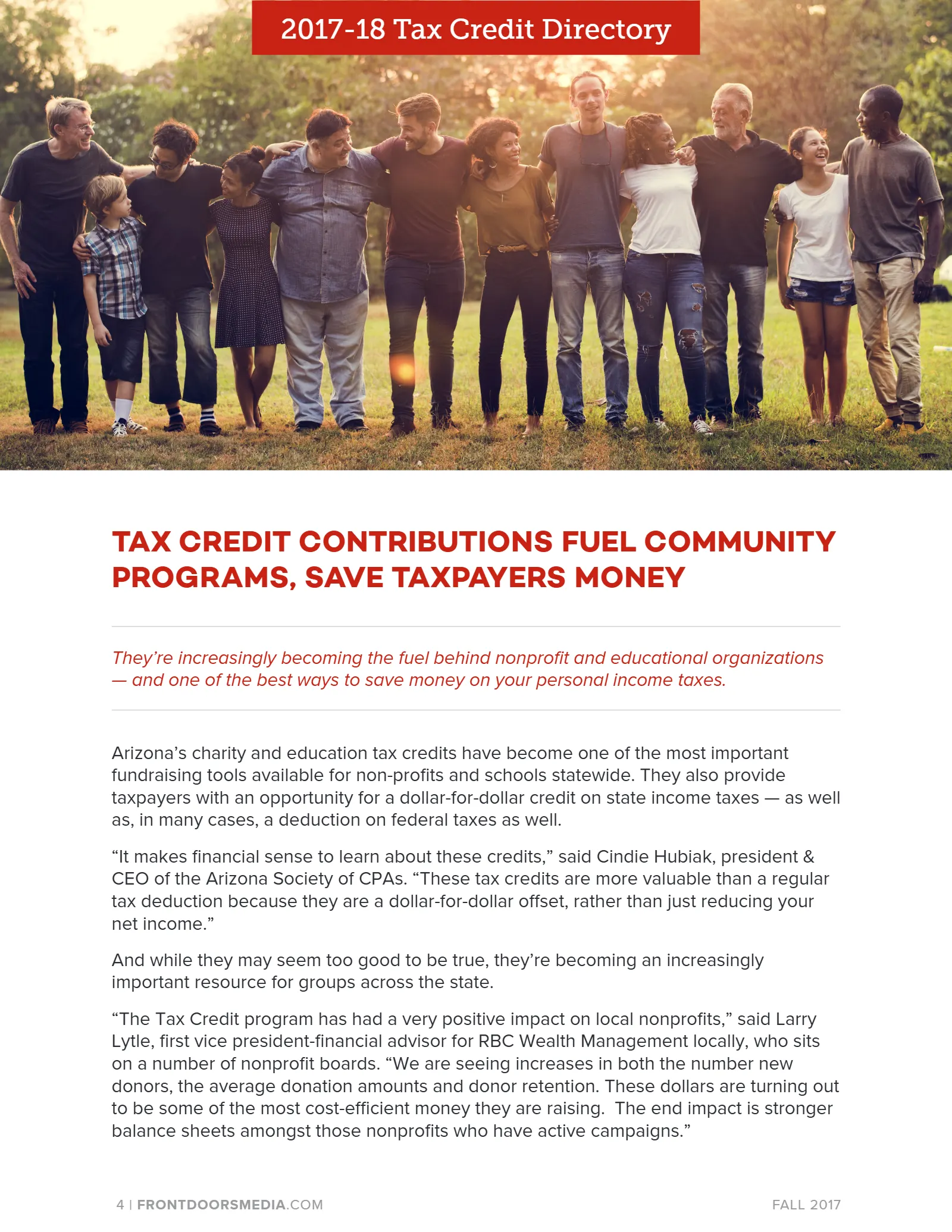 Arizona Tax Credit Guide 2017-18 — Maricopa County Edition, page 4