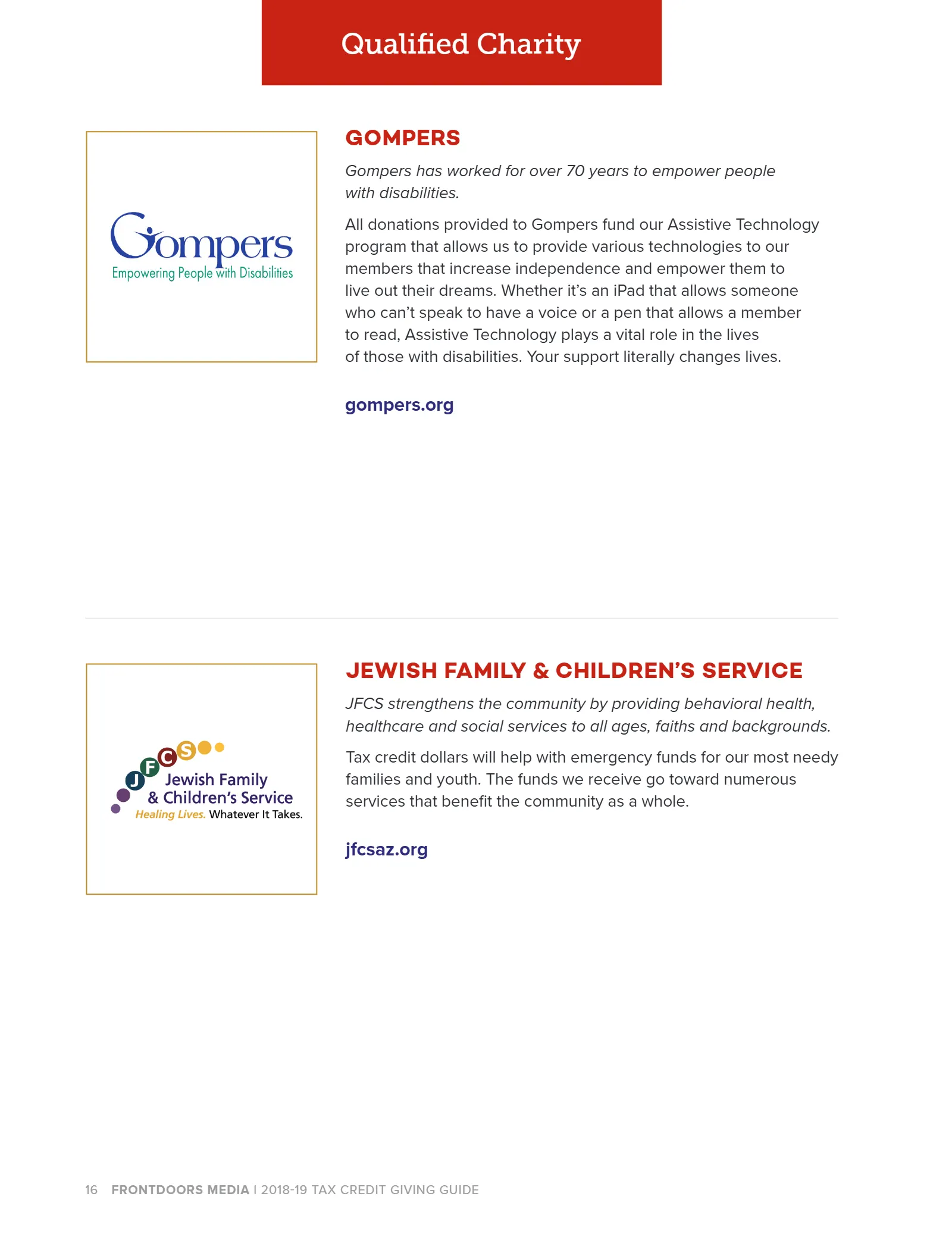 Arizona Tax Credit Guide 2018-19 — Maricopa County Edition, page 18