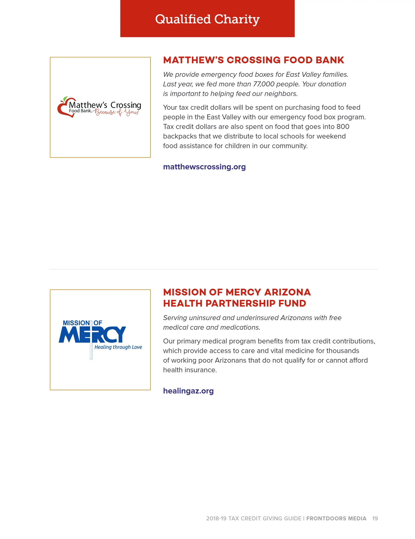 Arizona Tax Credit Guide 2018-19 — Maricopa County Edition, page 21