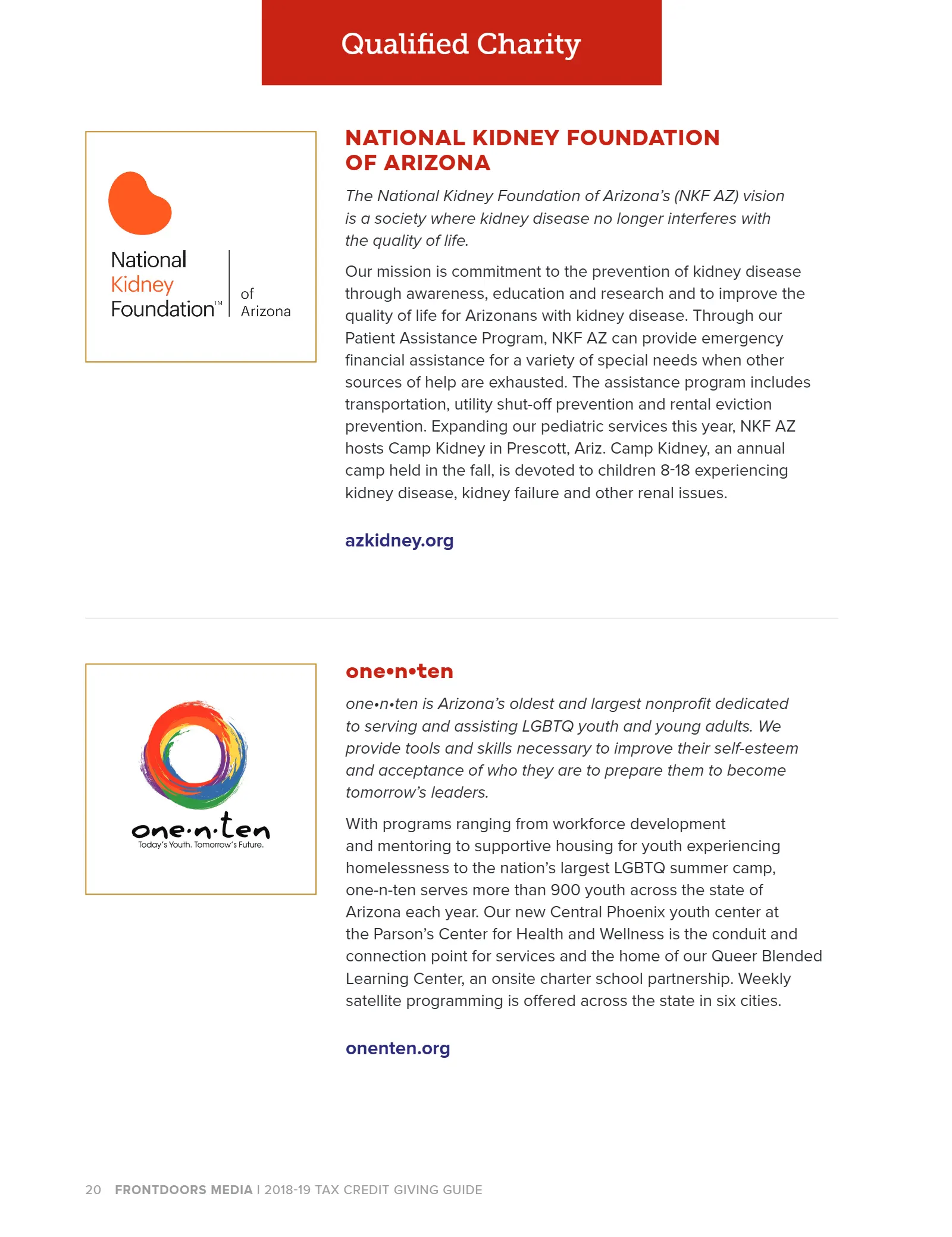 Arizona Tax Credit Guide 2018-19 — Maricopa County Edition, page 22