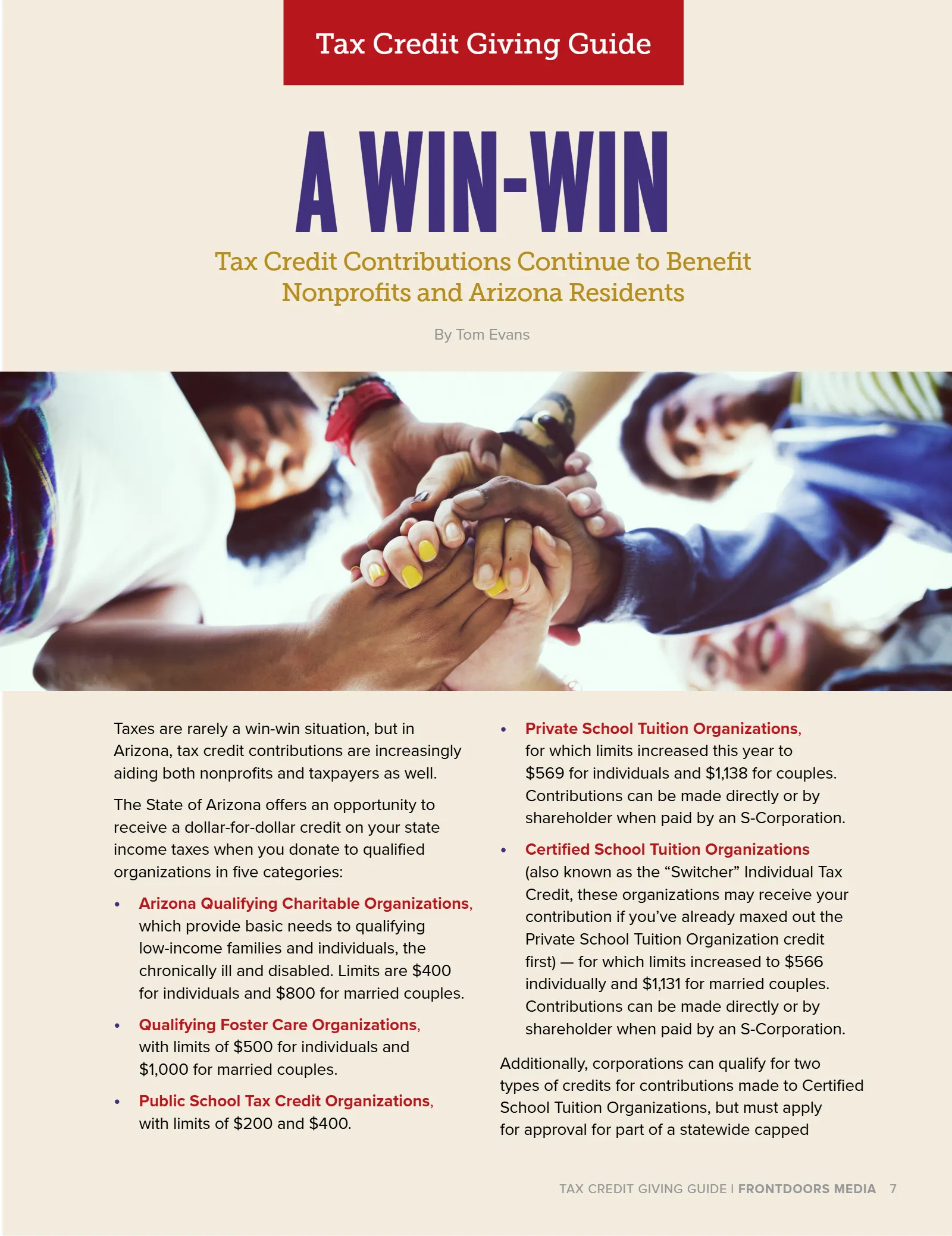 Arizona Tax Credit Guide 2019-2020 — Maricopa County Edition, page 7