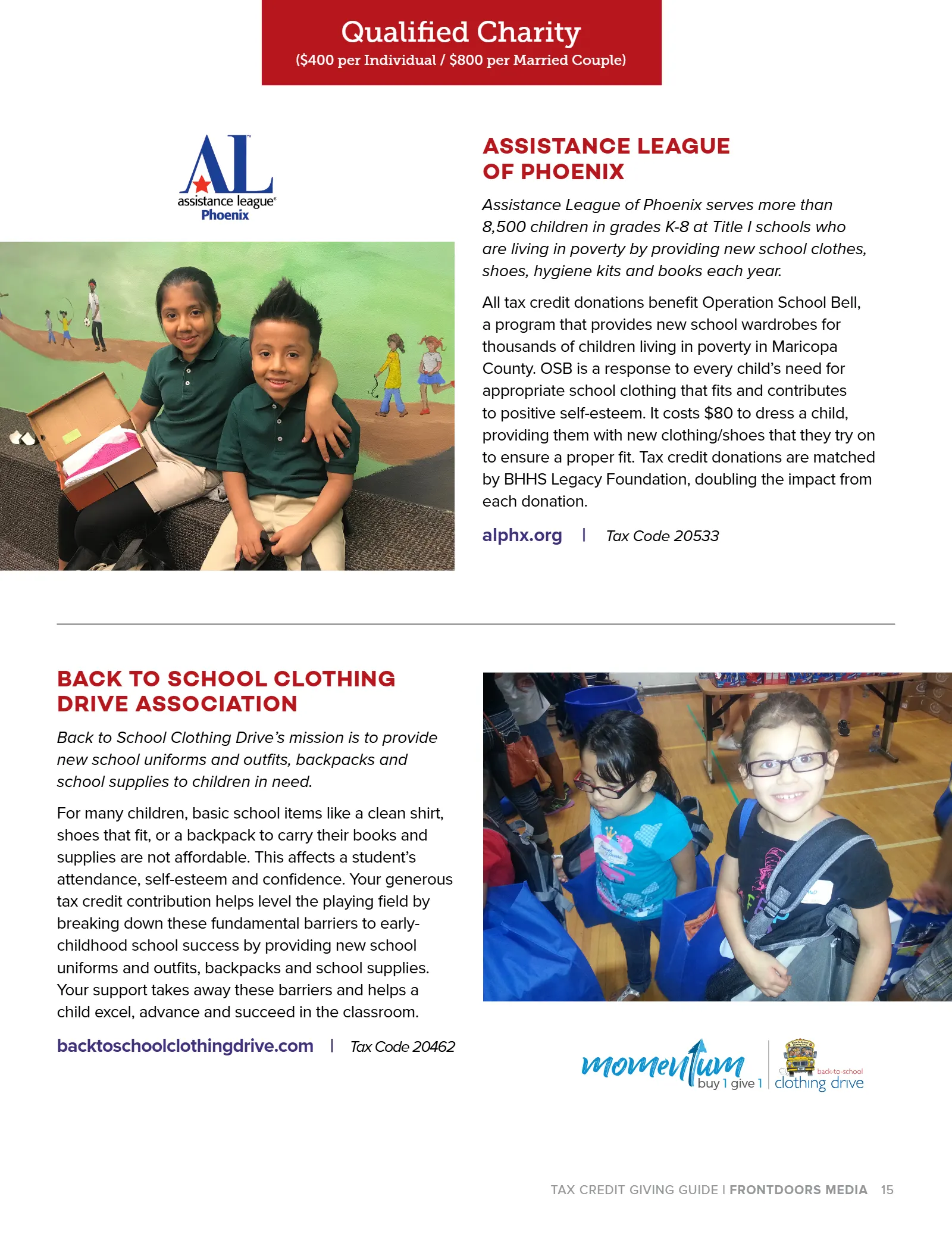 Arizona Tax Credit Guide 2019-2020 — Maricopa County Edition, page 15