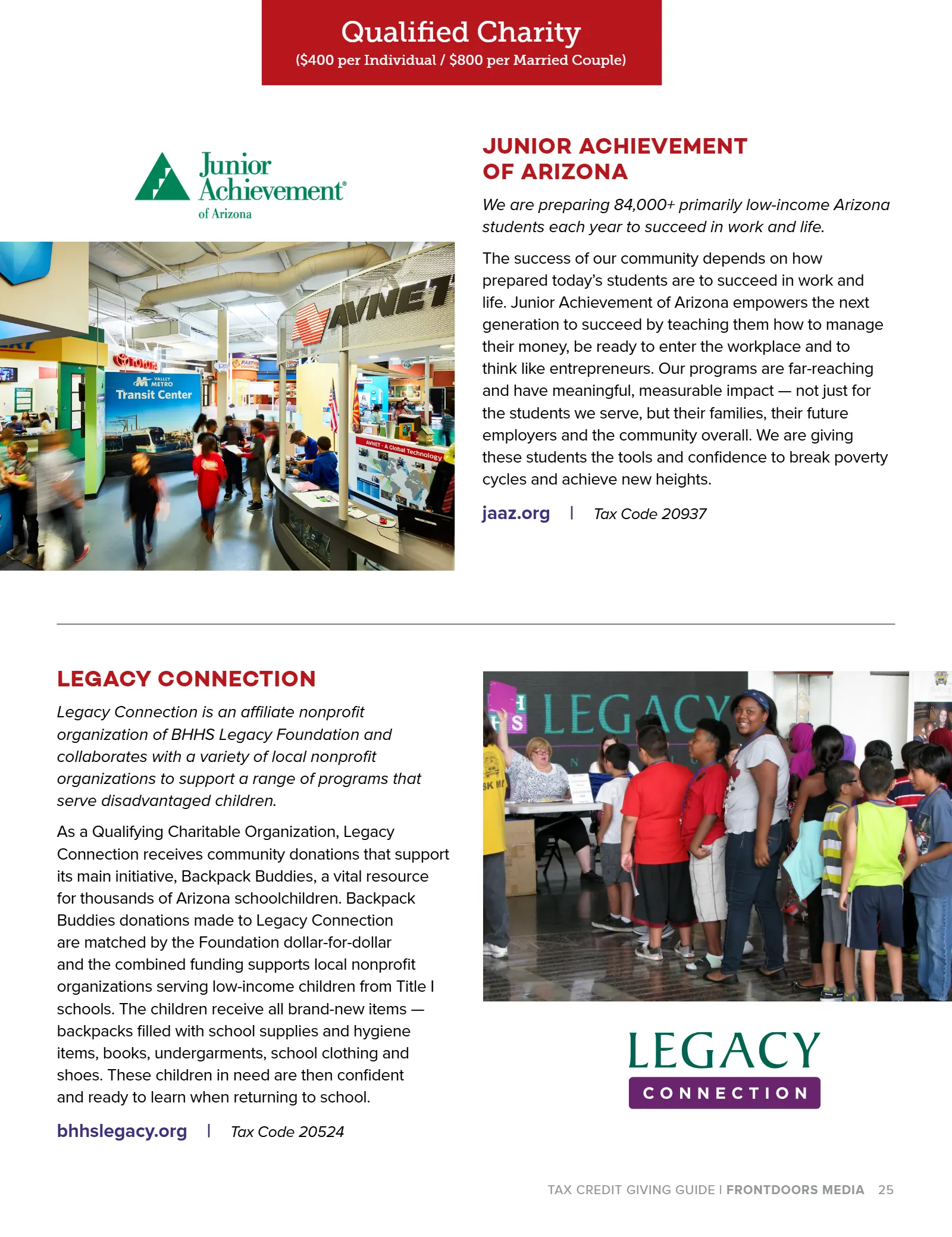 Arizona Tax Credit Guide 2019-2020 — Maricopa County Edition, page 25