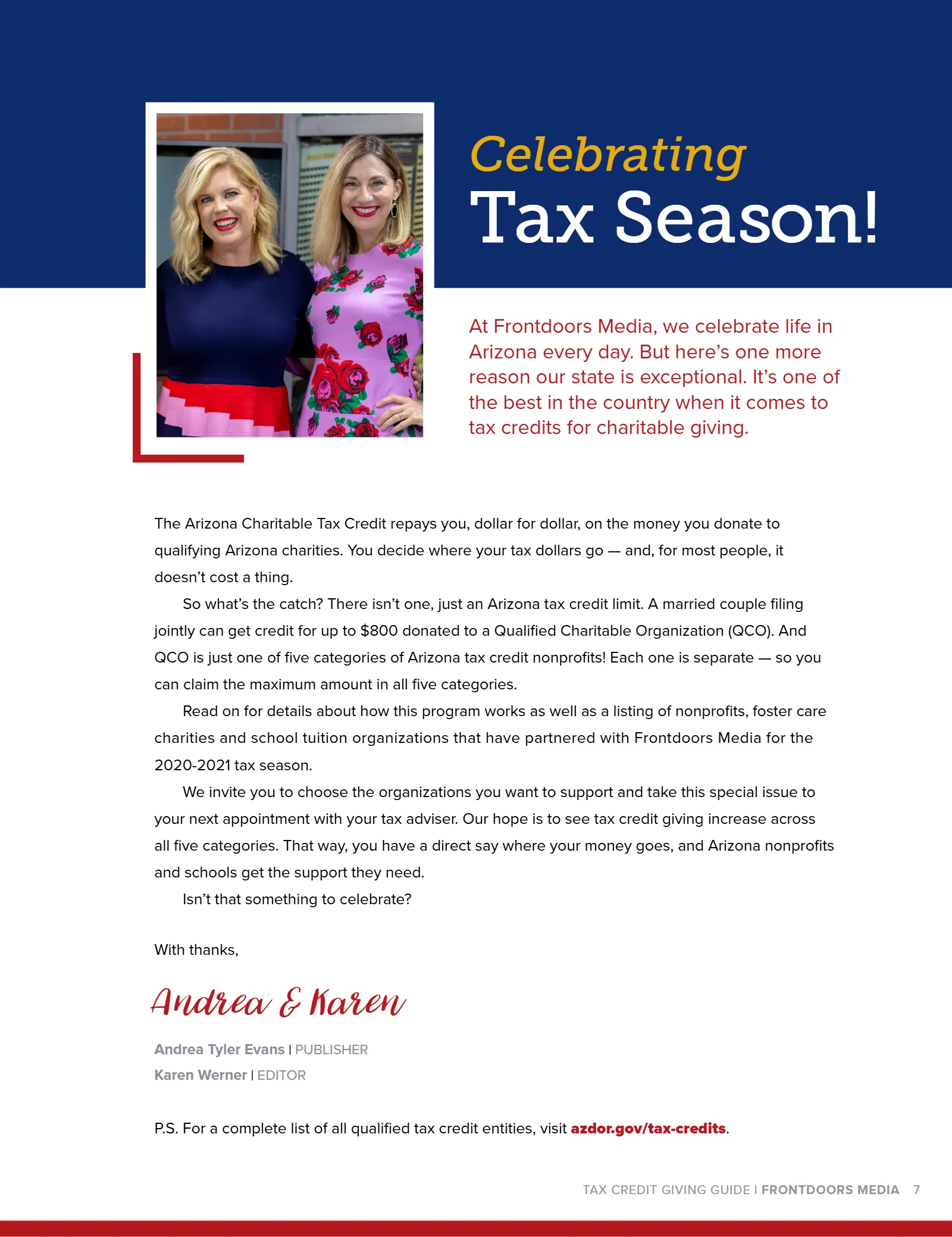 Arizona Tax Credit Guide 2020-2021 — Maricopa County Edition, page 7