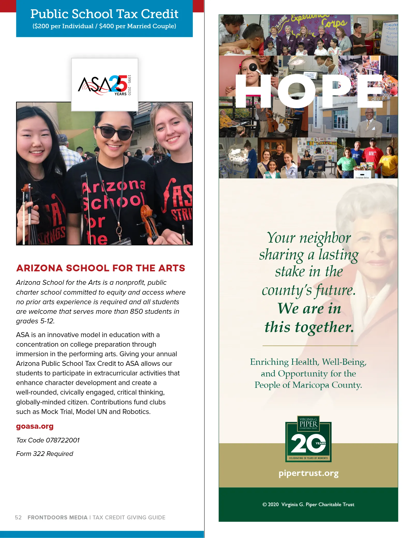 Arizona Tax Credit Guide 2020-2021 — Maricopa County Edition, page 52