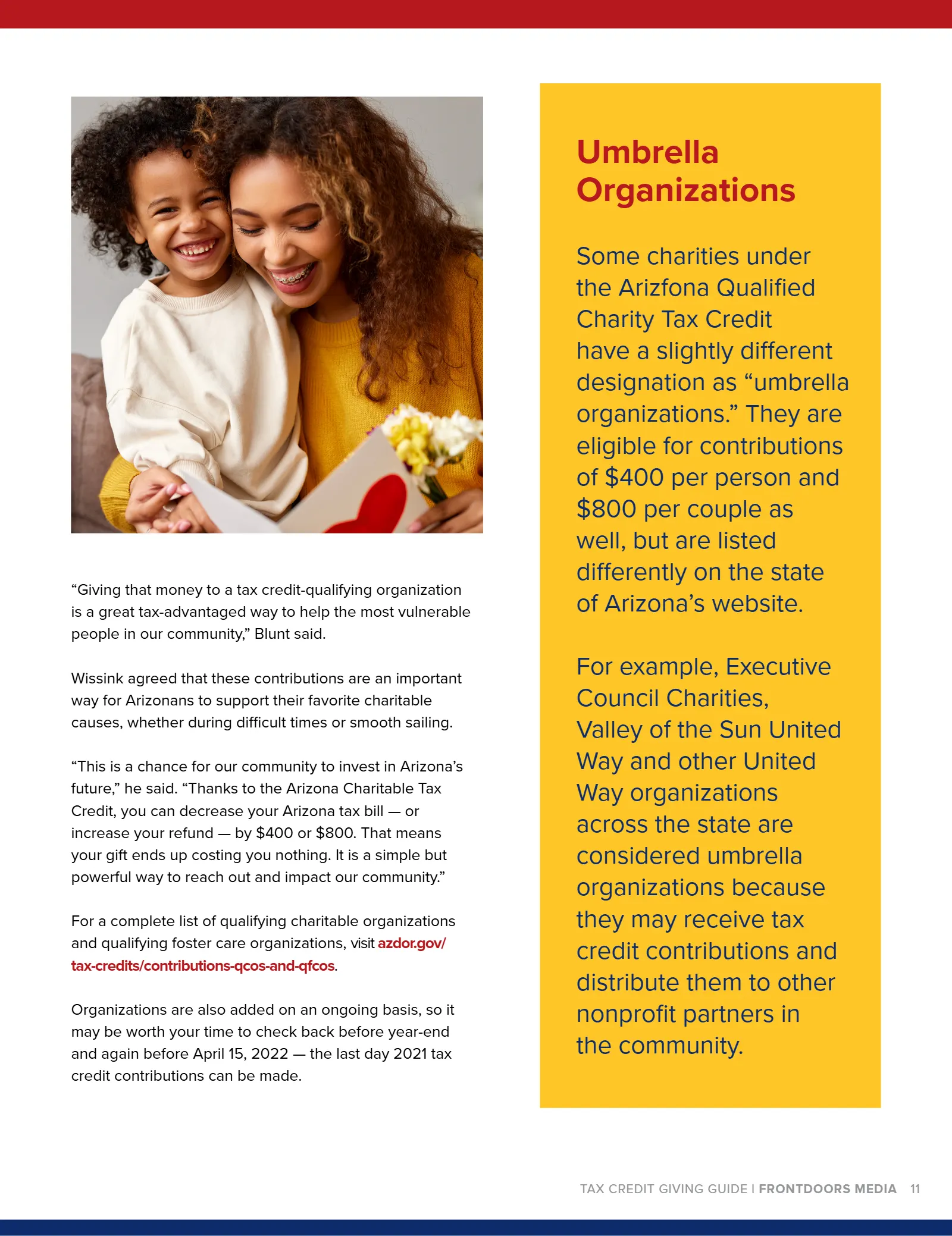 Arizona Tax Credit Guide 2021-22 — Maricopa County Edition, page 11