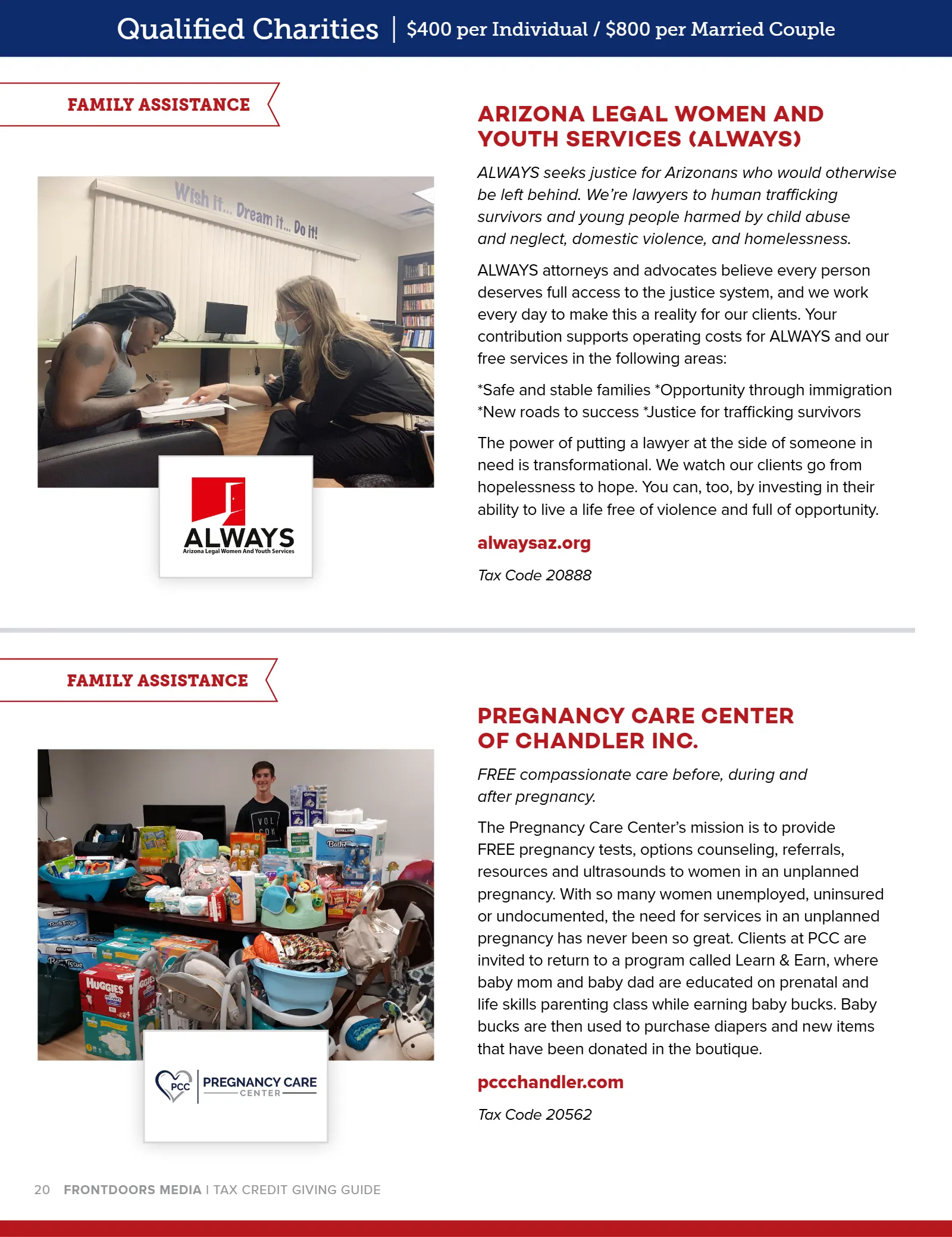 Arizona Tax Credit Guide 2021-22 — Maricopa County Edition, page 20