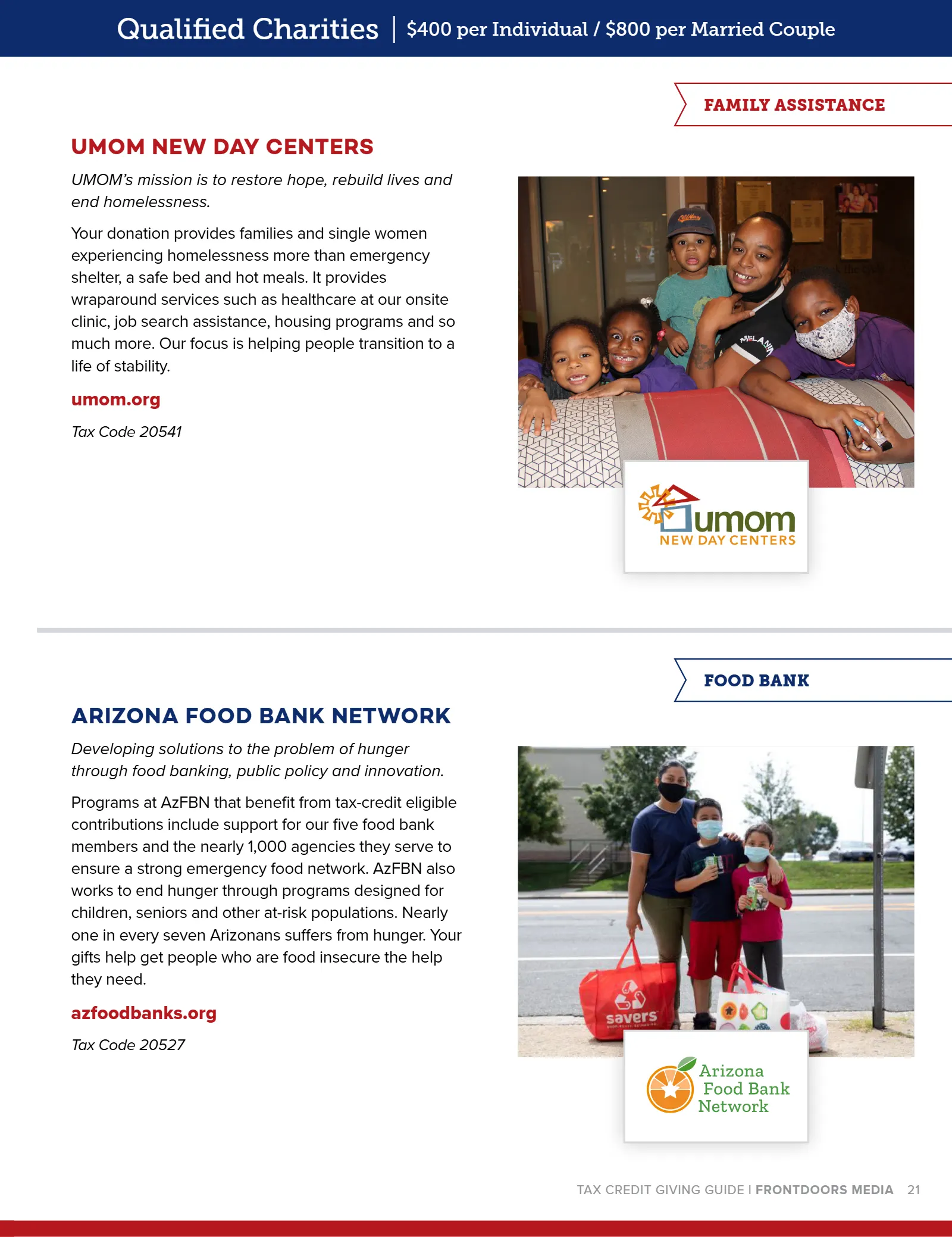 Arizona Tax Credit Guide 2021-22 — Maricopa County Edition, page 21