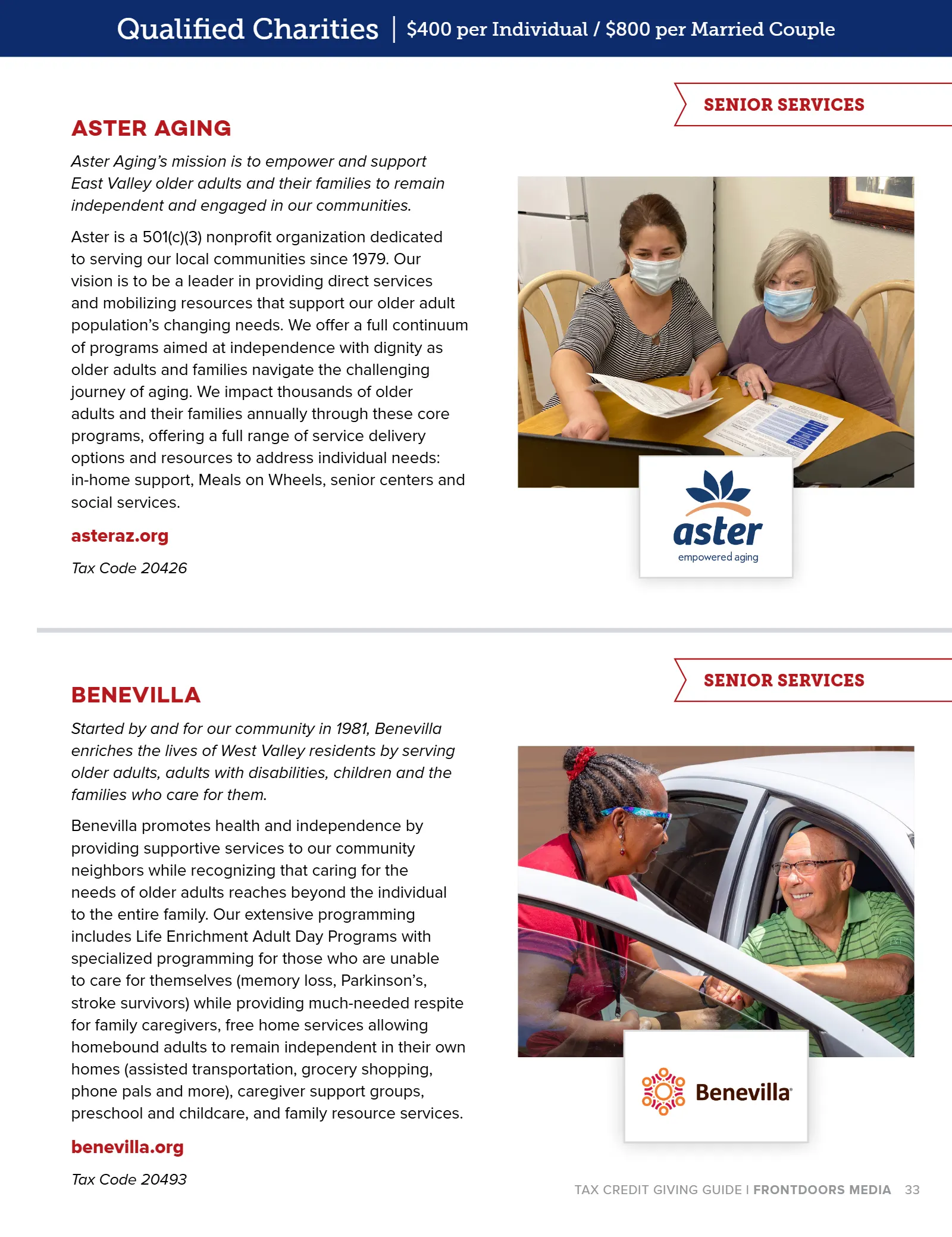Arizona Tax Credit Guide 2021-22 — Maricopa County Edition, page 33