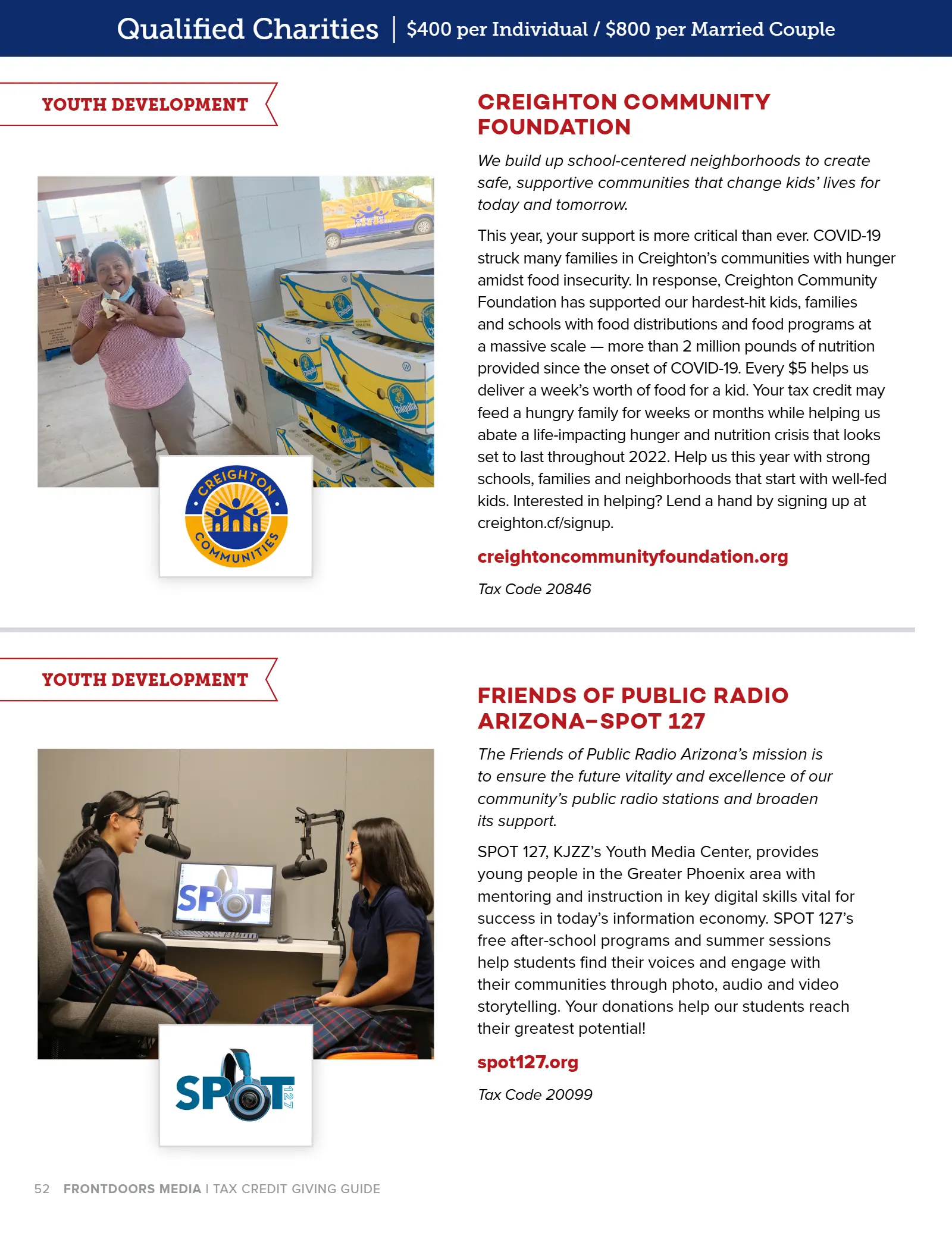 Arizona Tax Credit Guide 2021-22 — Maricopa County Edition, page 52