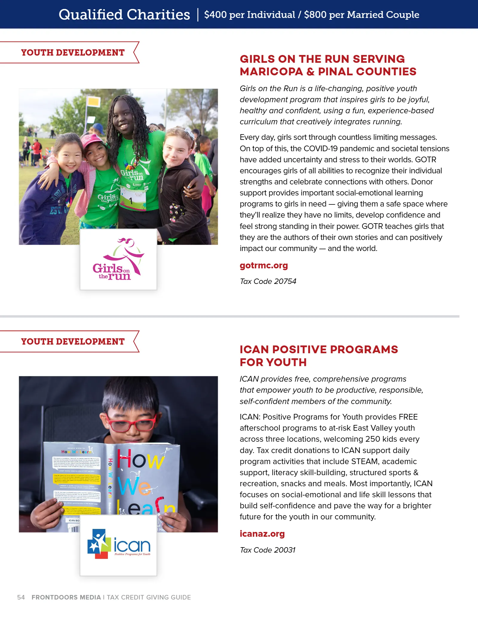 Arizona Tax Credit Guide 2021-22 — Maricopa County Edition, page 54