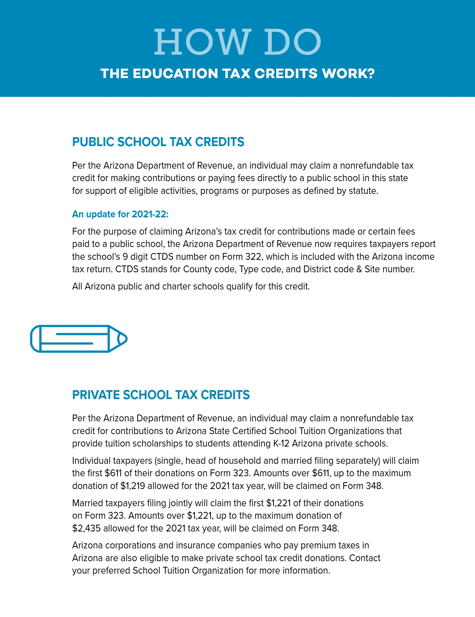Arizona Tax Credit Guide 2021-22 — Maricopa County Edition, page 68