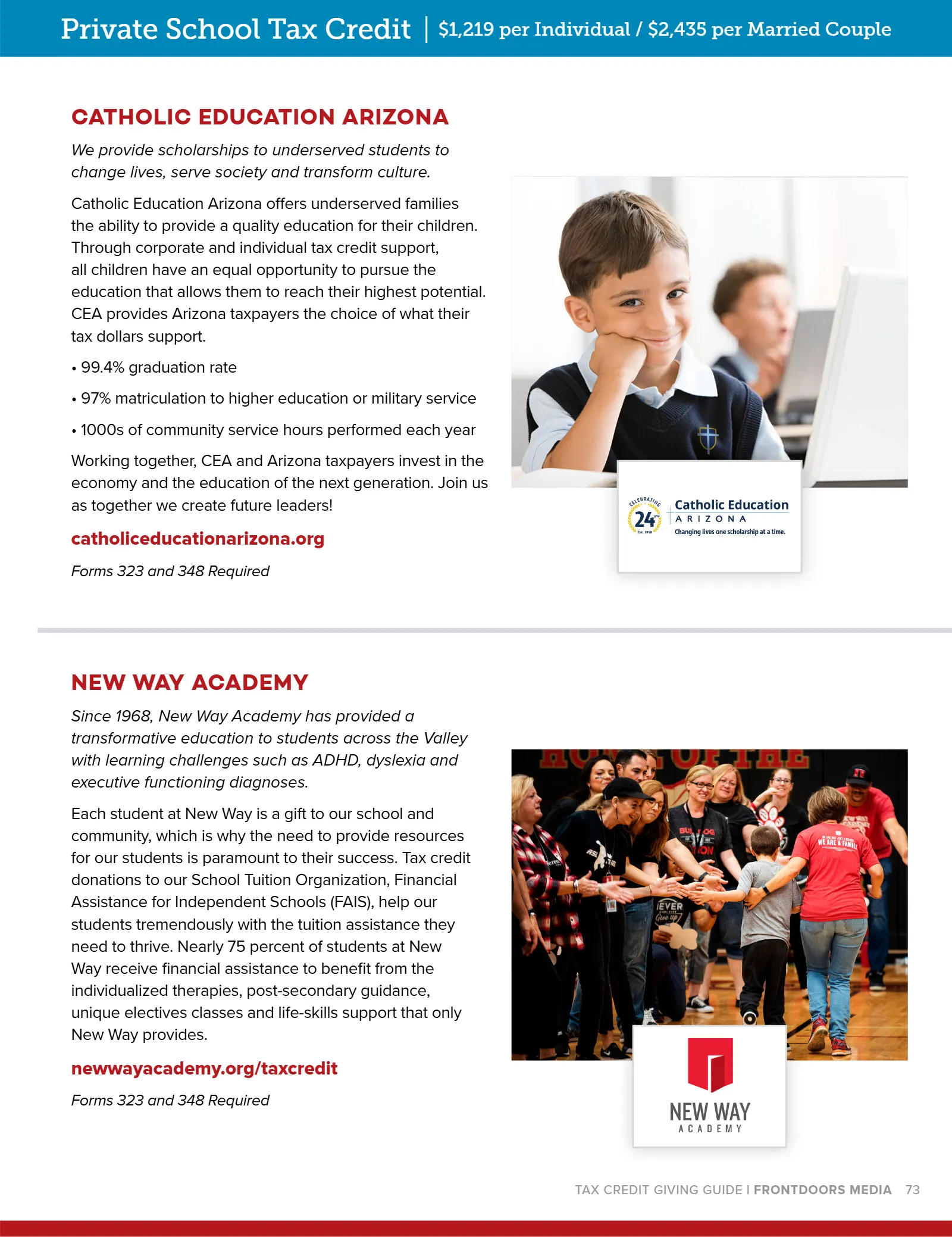 Arizona Tax Credit Guide 2021-22 — Maricopa County Edition, page 73