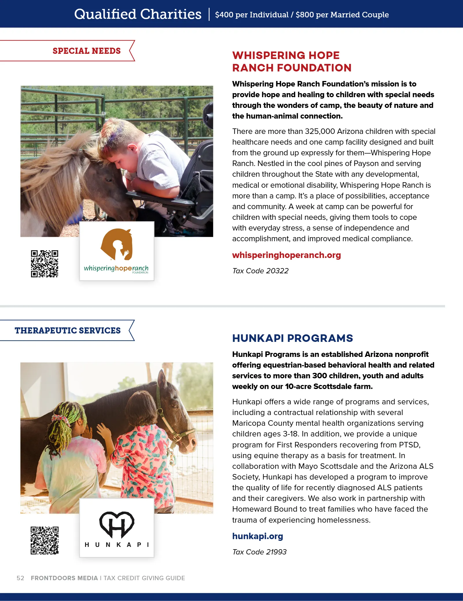 Arizona Tax Credit Guide 2022-23 — Maricopa County Edition, page 52