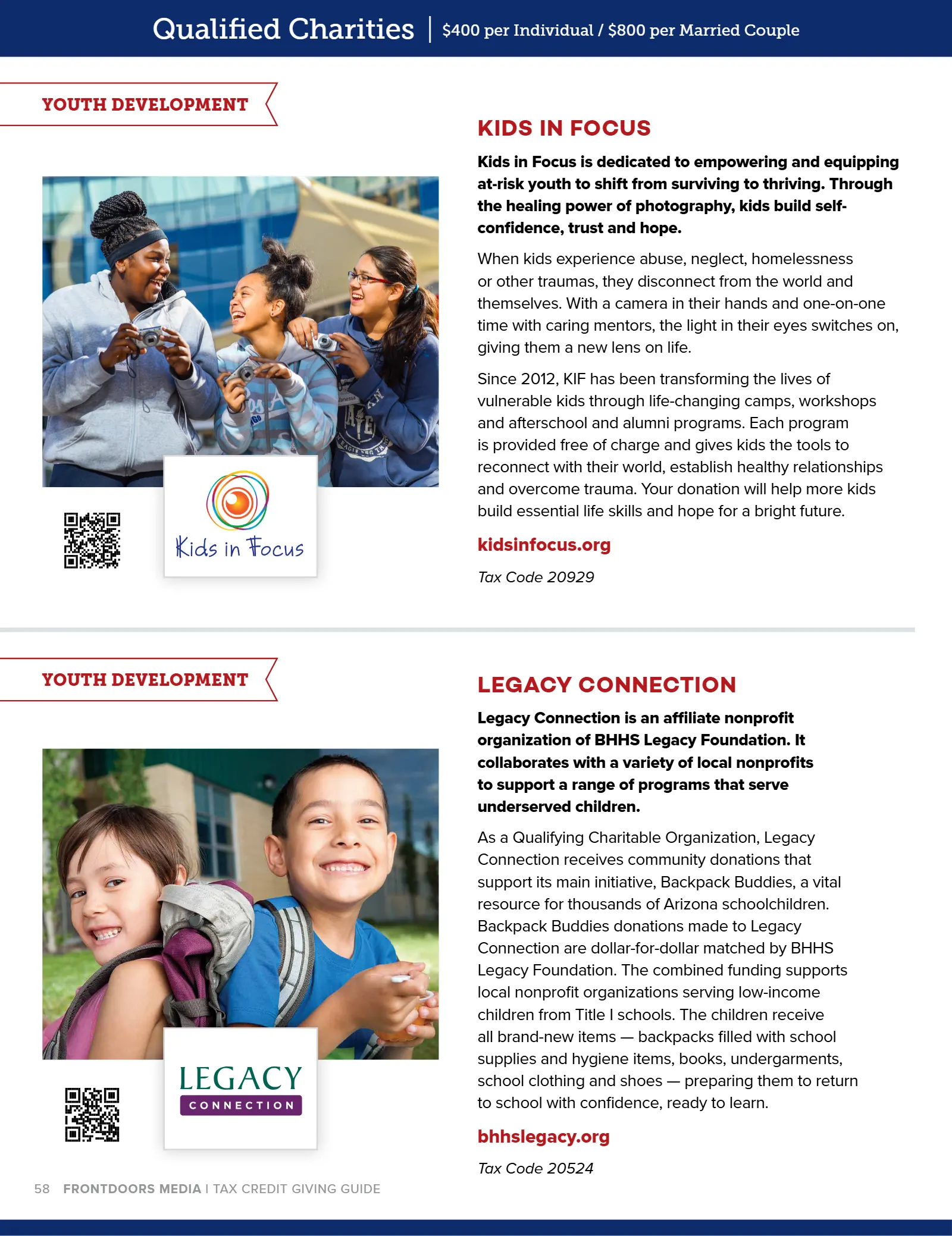 Arizona Tax Credit Guide 2022-23 — Maricopa County Edition, page 58