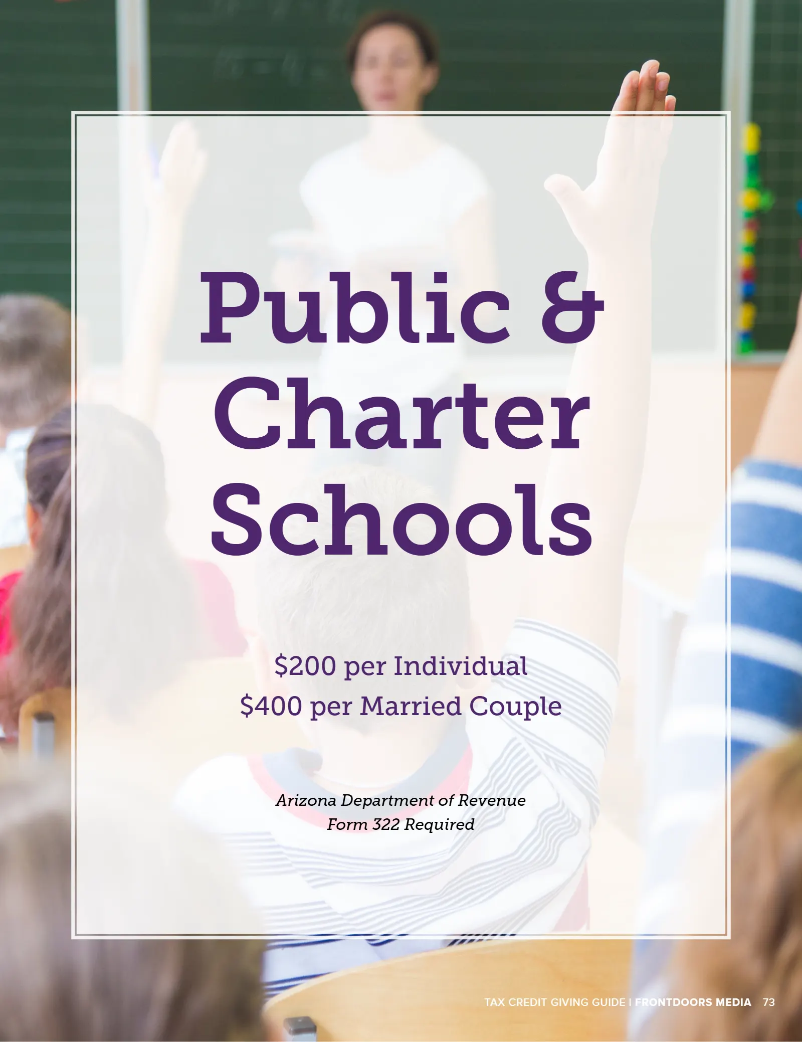 Arizona Tax Credit Guide 2022-23 — Maricopa County Edition, page 73