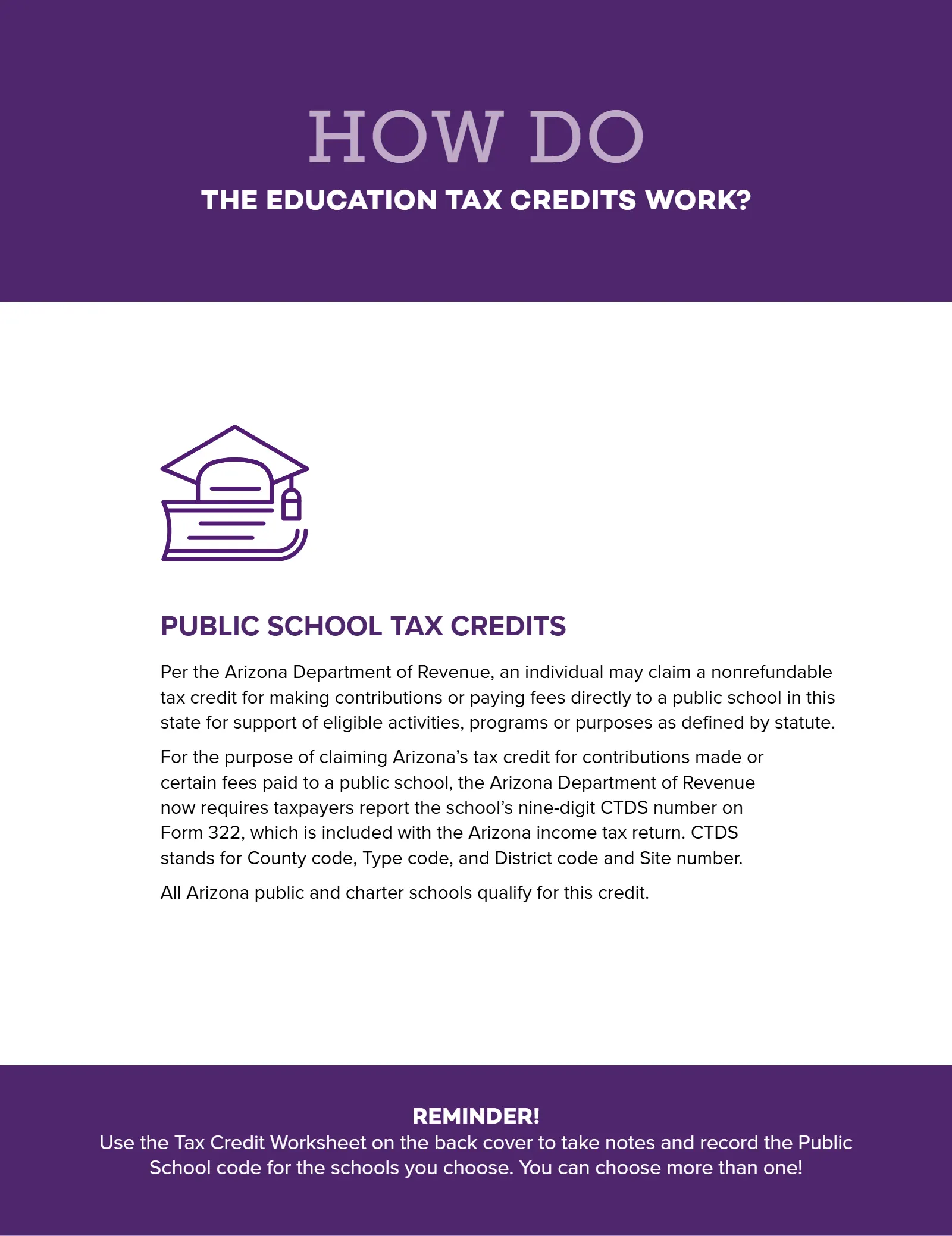 Arizona Tax Credit Guide 2024-25 — Maricopa County Edition, page 72