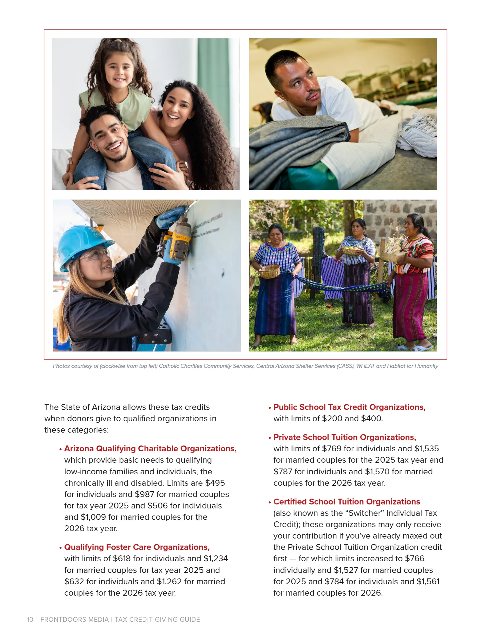 Arizona Tax Credit Guide 2025-26 — Maricopa County Edition, page 10