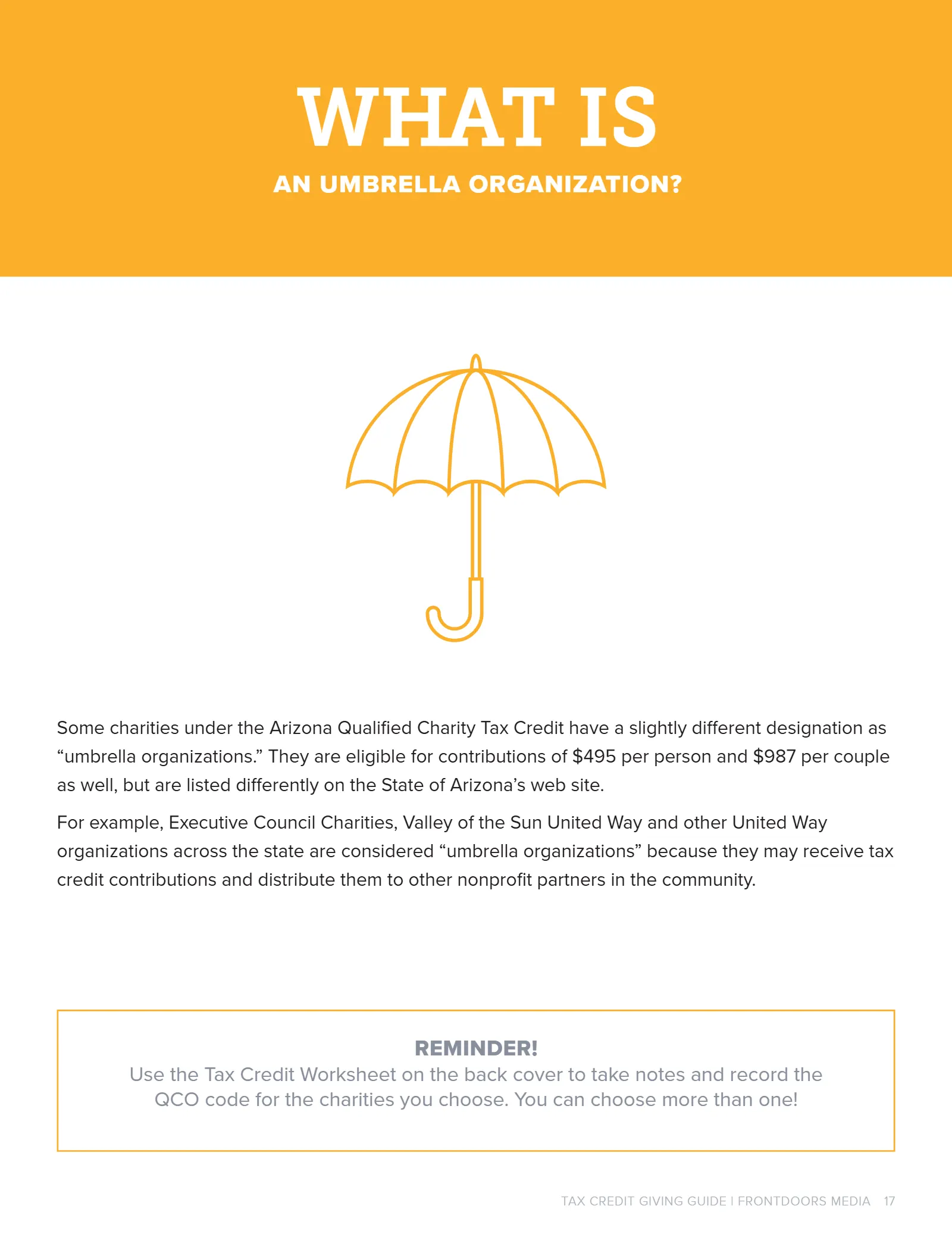 Arizona Tax Credit Guide 2025-26 — Maricopa County Edition, page 17