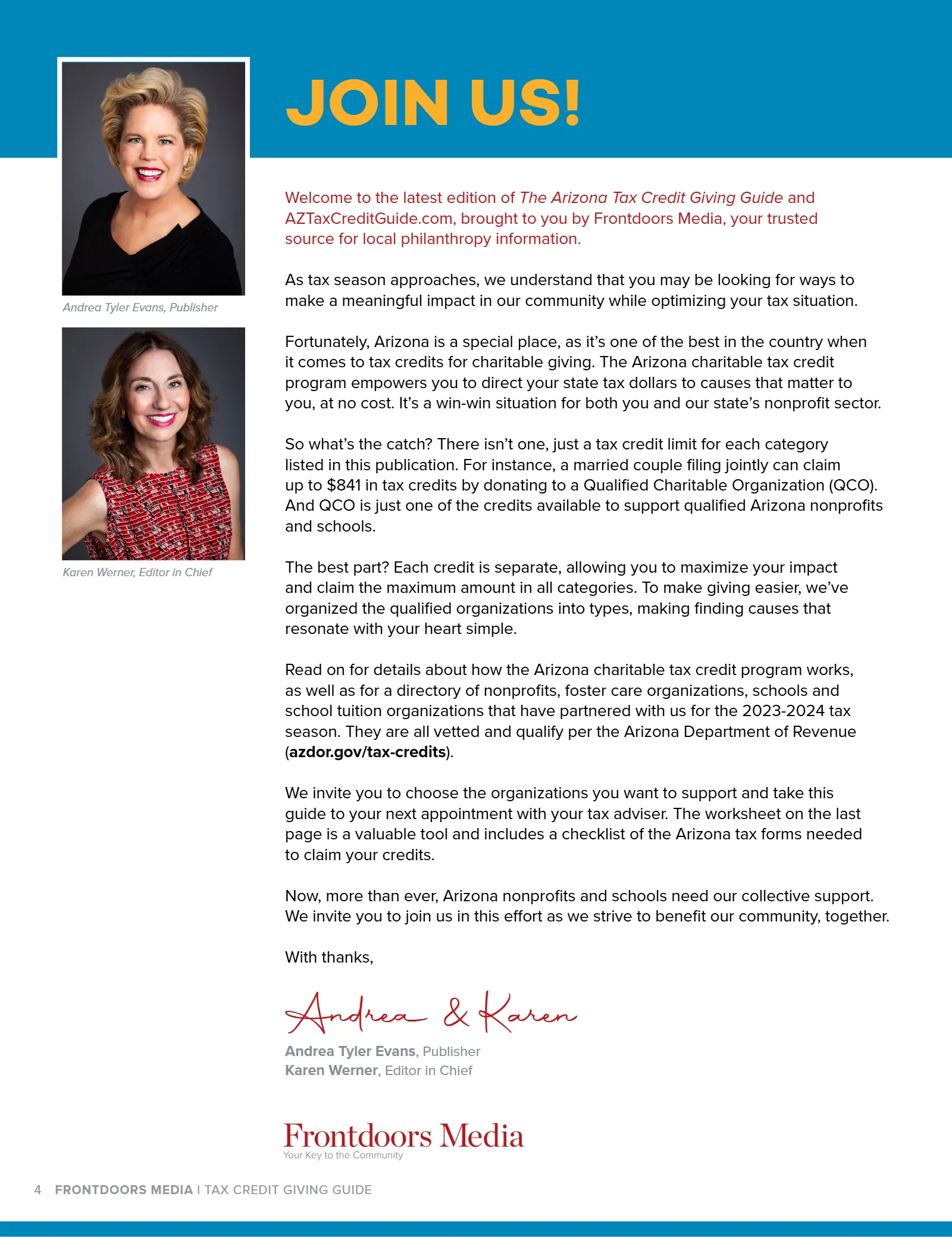Arizona Tax Credit Guide 2023-24 — Tucson Area Edition, page 4