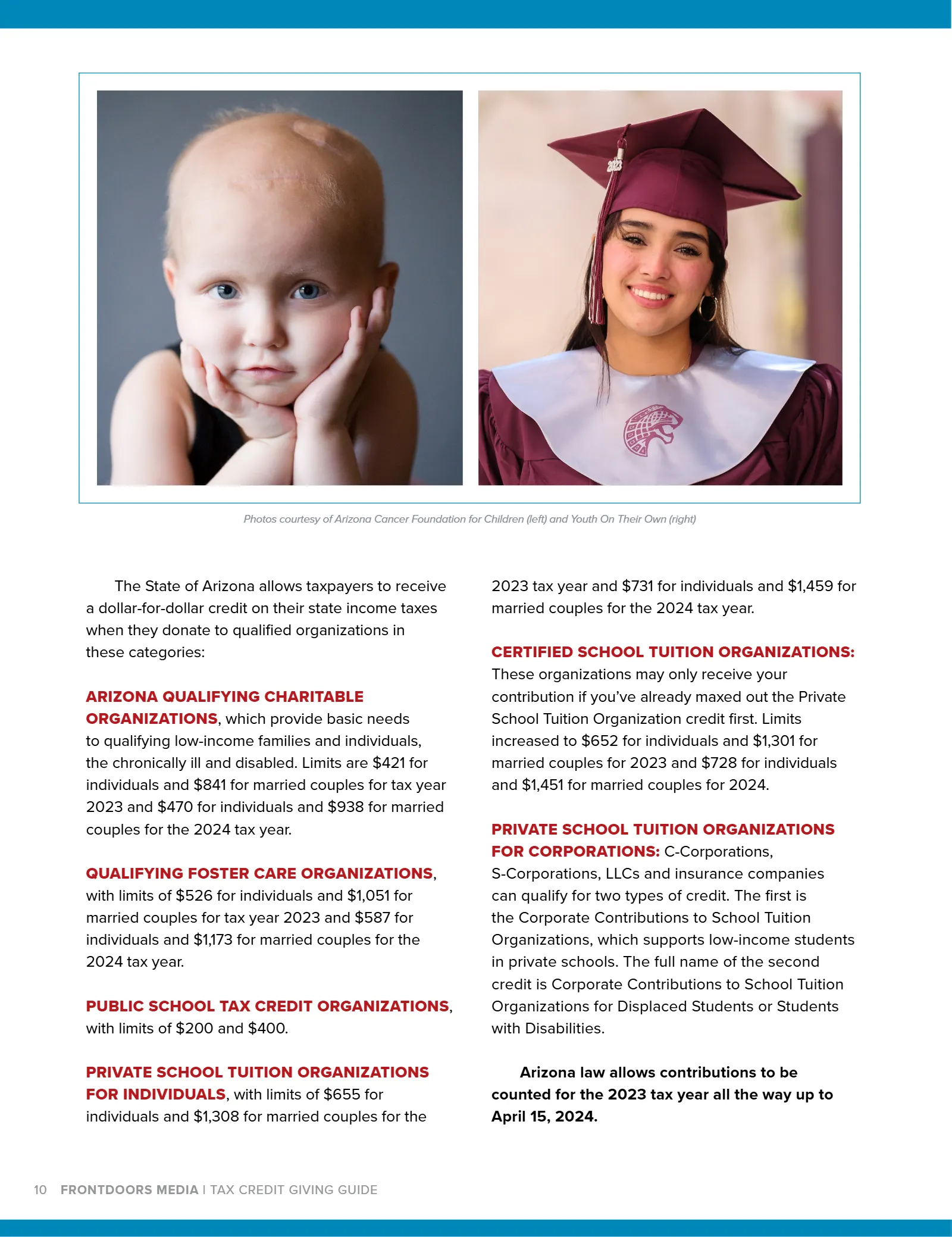 Arizona Tax Credit Guide 2023-24 — Tucson Area Edition, page 10