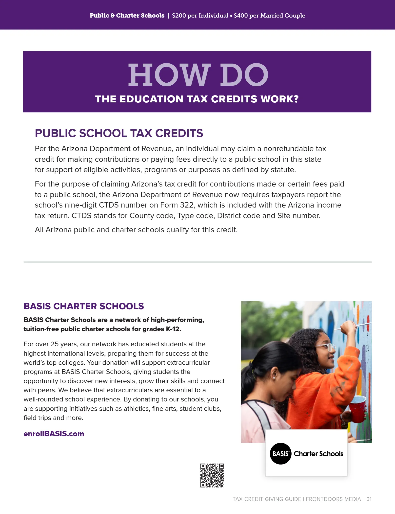 Arizona Tax Credit Guide 2025-26 — Tucson Area Edition, page 31
