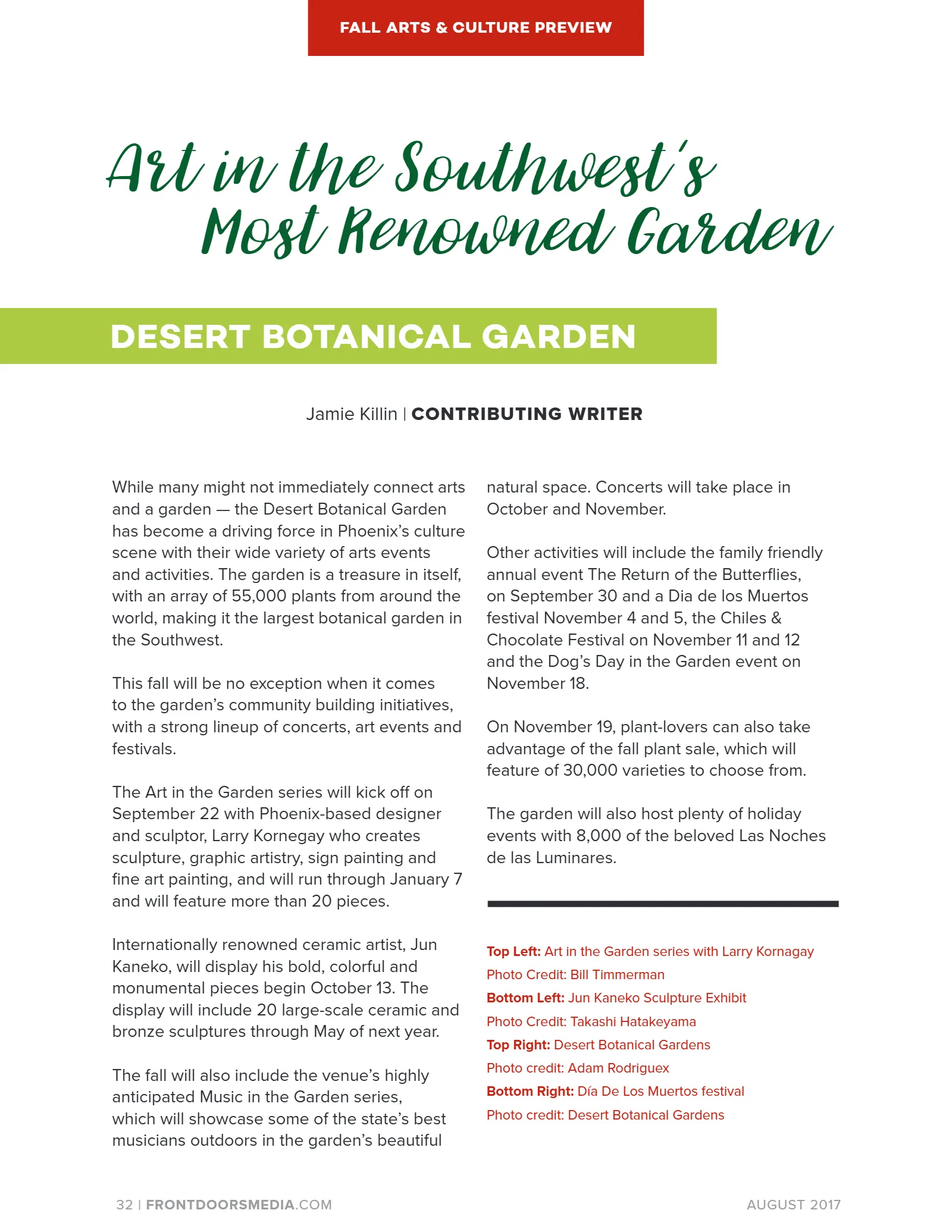 2017 Fall Arts & Culture Directory, page 32