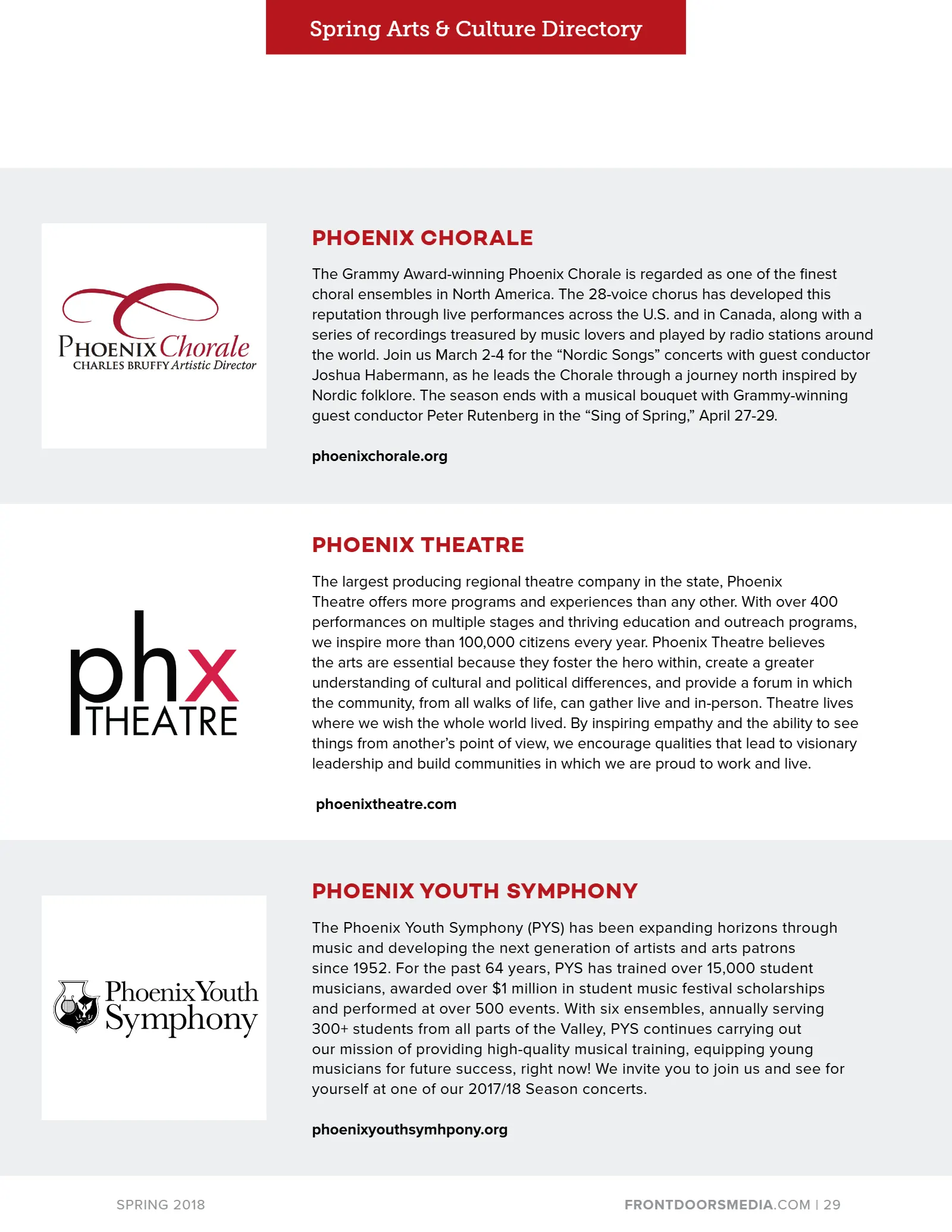 2018 Spring Arts & Culture Directory, page 29