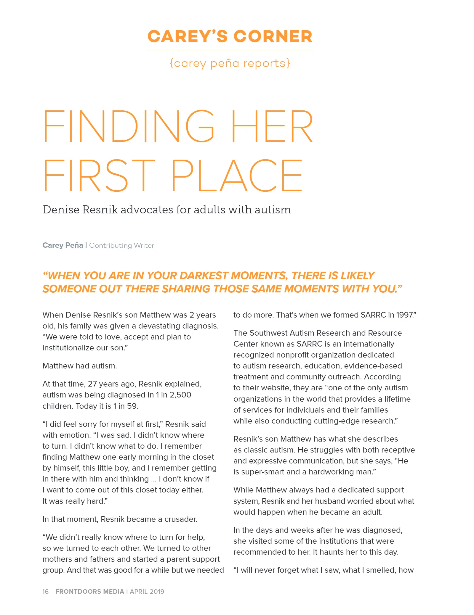 April 2019 Issue, page 16