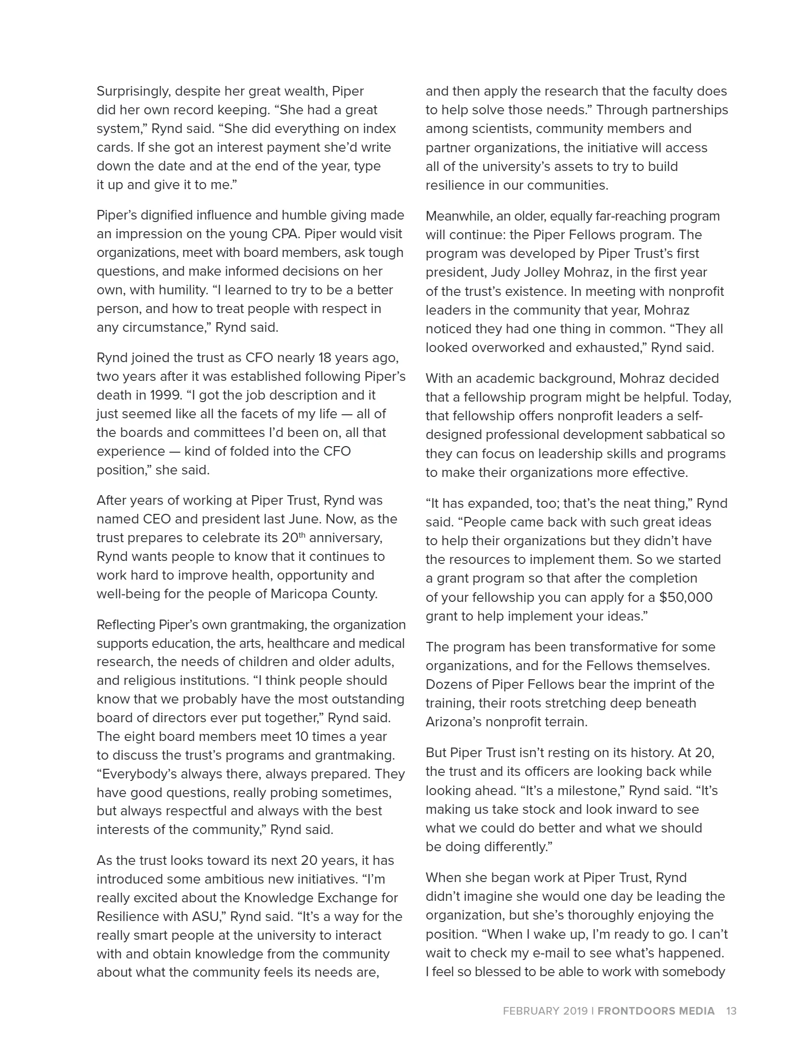 February 2019 Issue, page 13