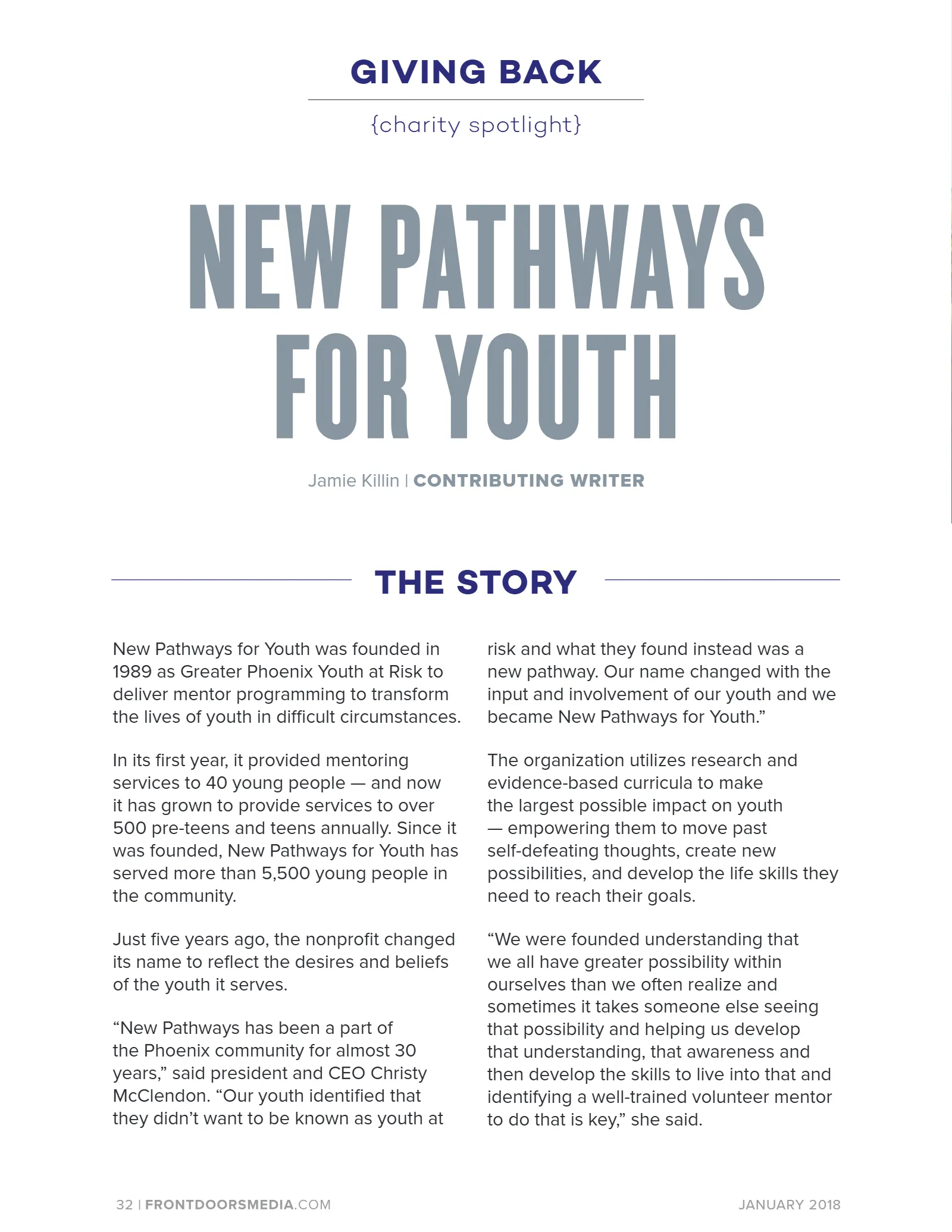 JANUARY 2018, page 32