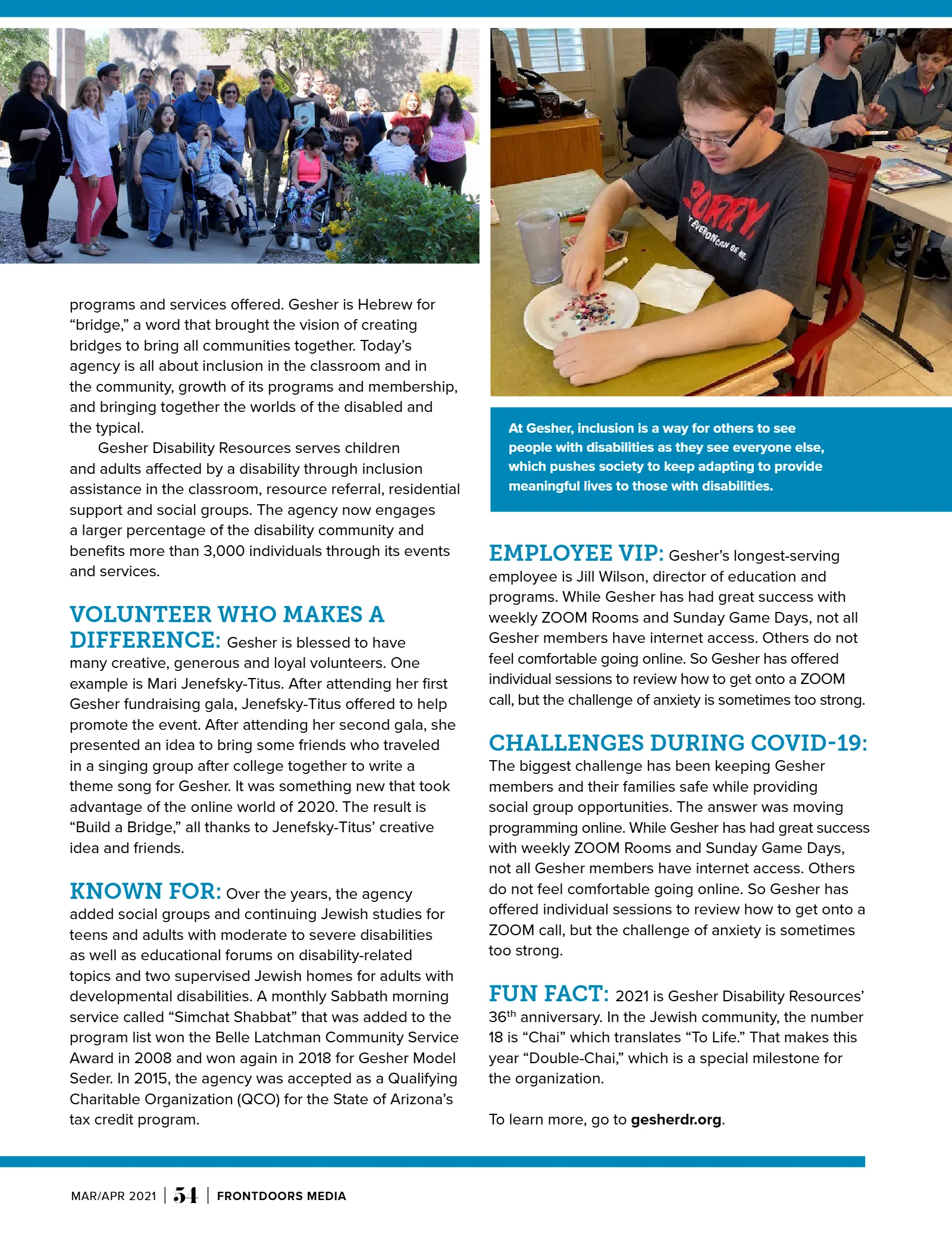 March/April 2021 Issue, page 56