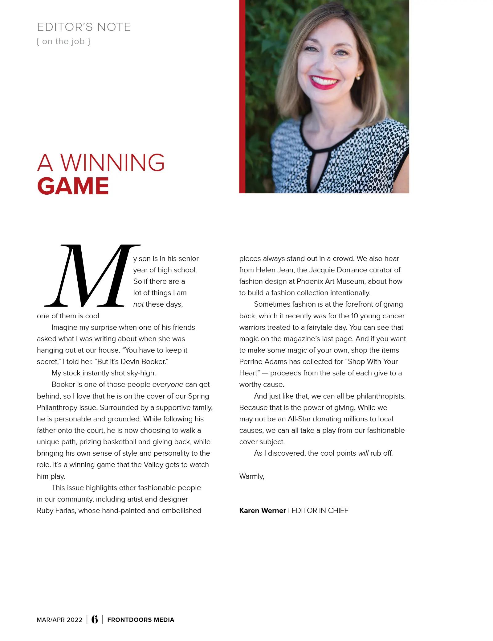 March/April 2022 - The Spring Philanthropy Issue, page 8