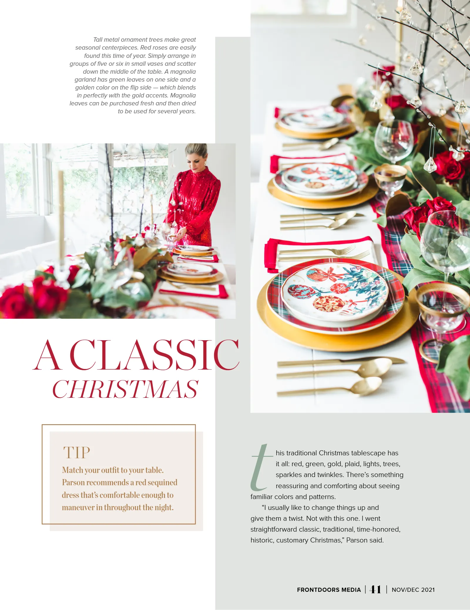 November/December 2021 - The Holiday Issue, page 41