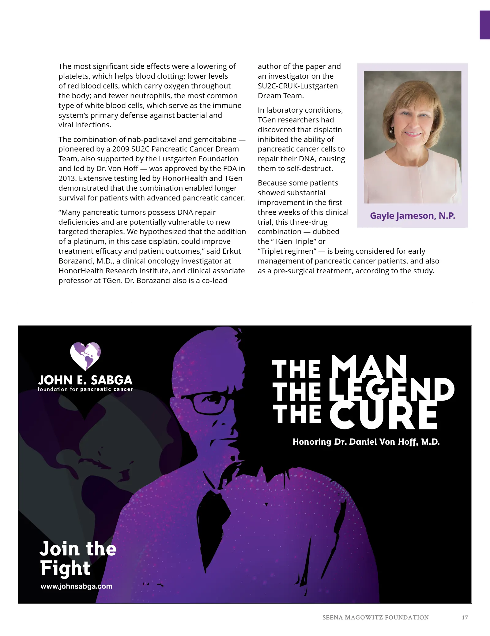 Seena Magowitz Foundation - Honoring Impact, page 17