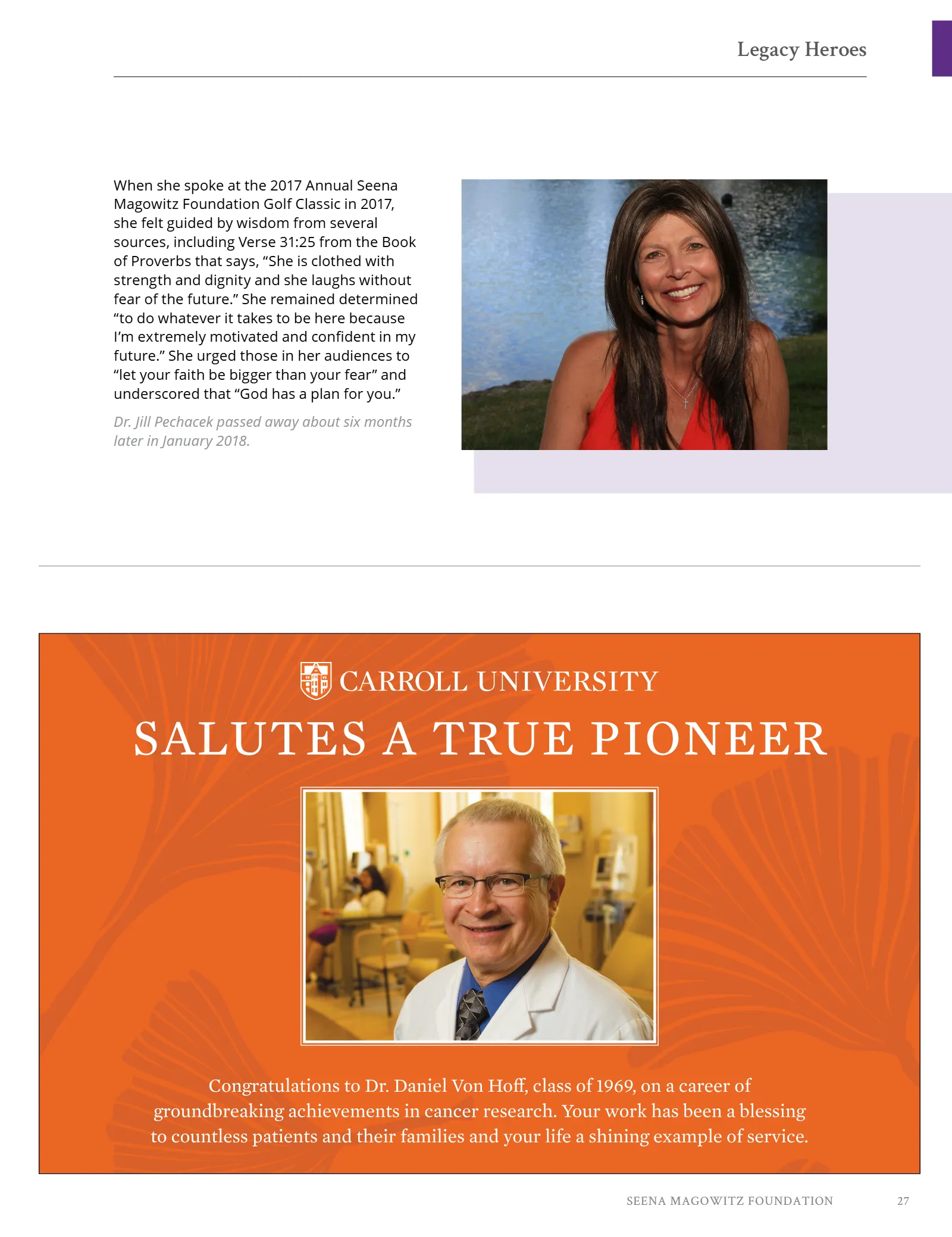 Seena Magowitz Foundation - Honoring Impact, page 27