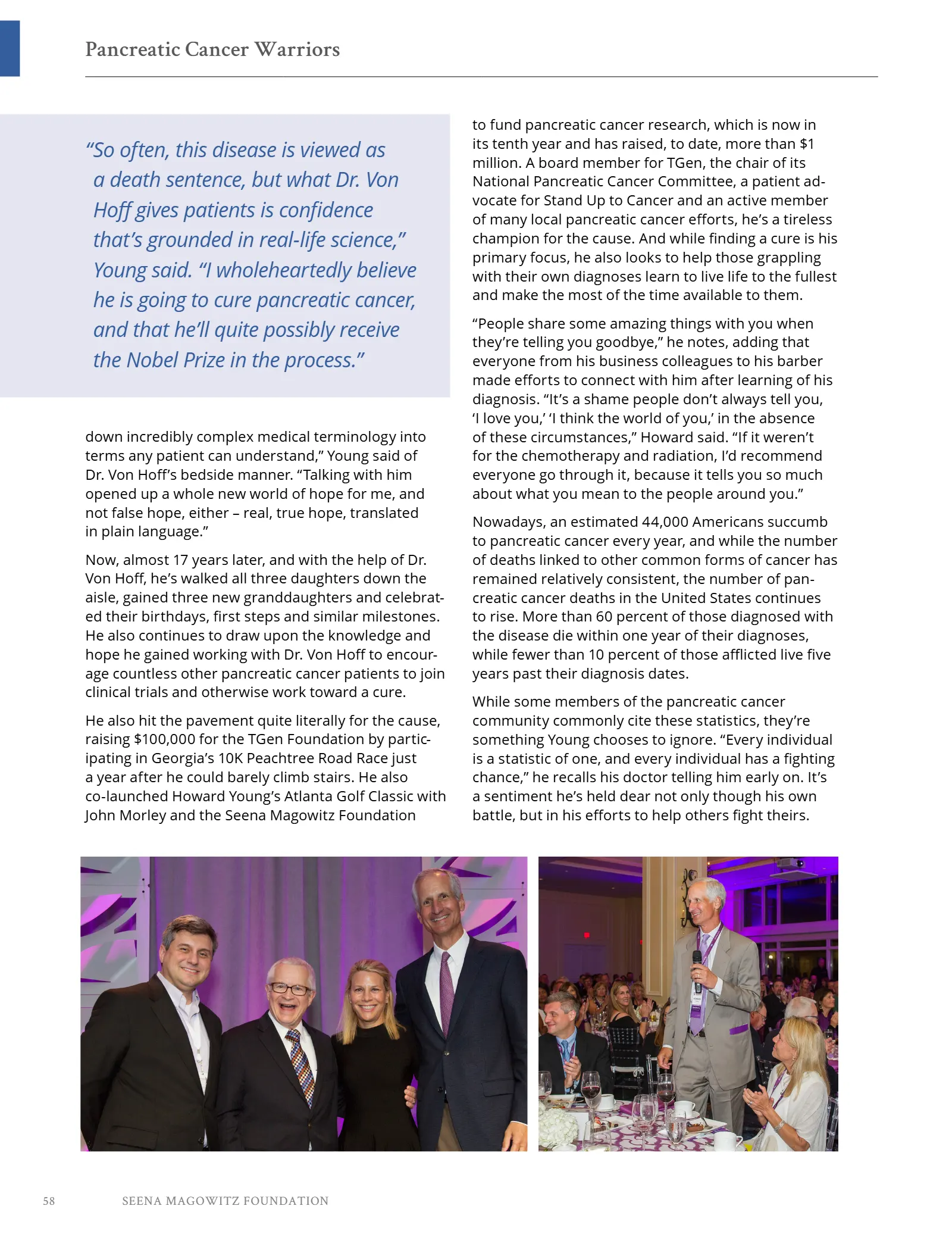 Seena Magowitz Foundation - Honoring Impact, page 58