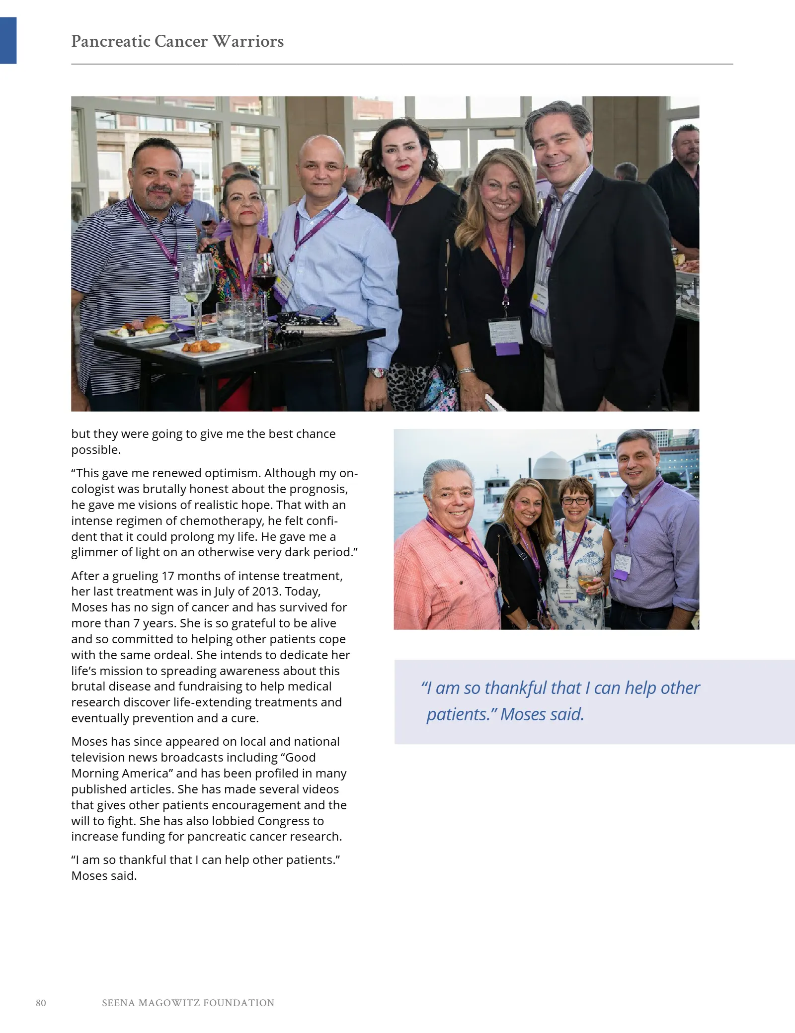 Seena Magowitz Foundation - Honoring Impact, page 80