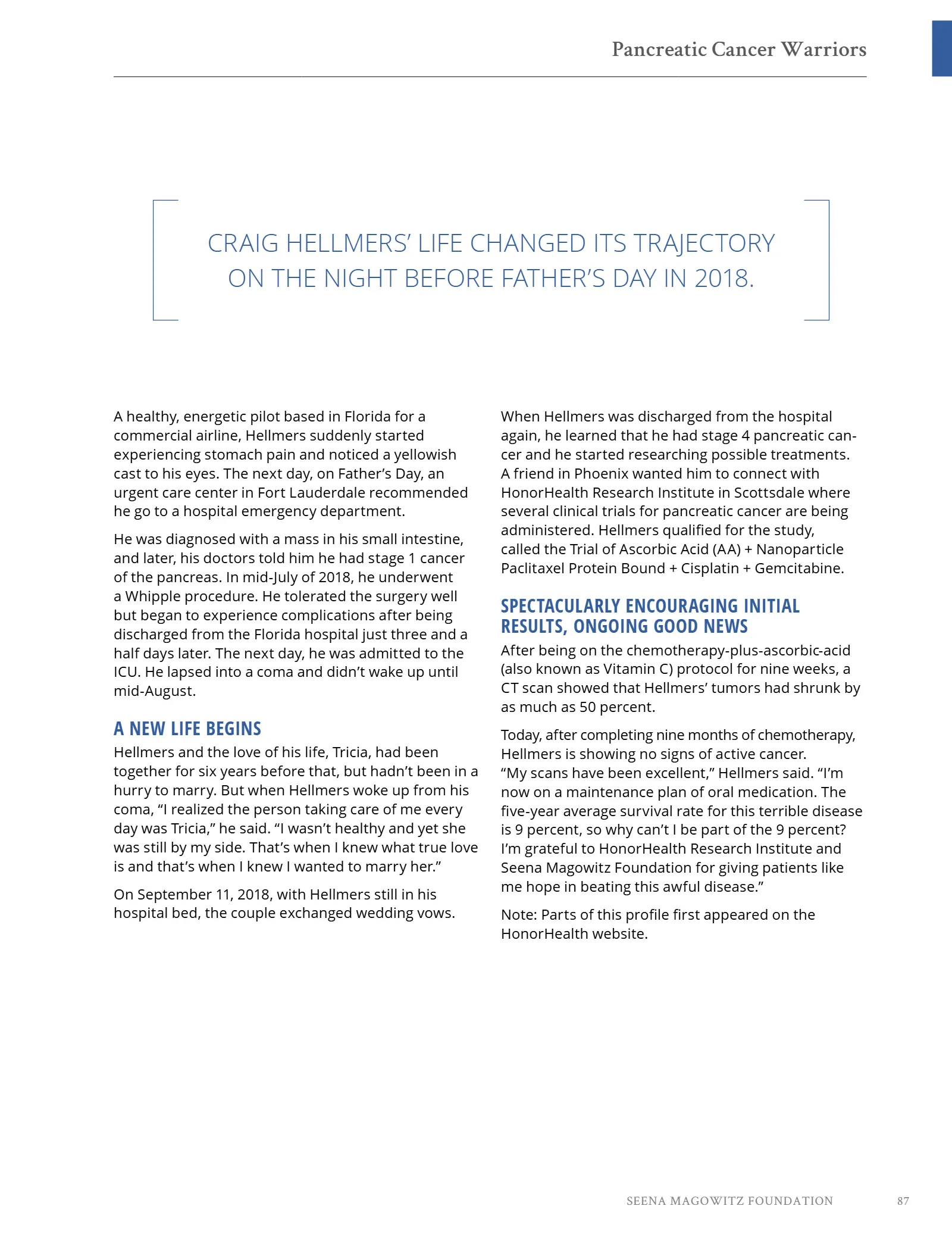 Seena Magowitz Foundation - Honoring Impact, page 87