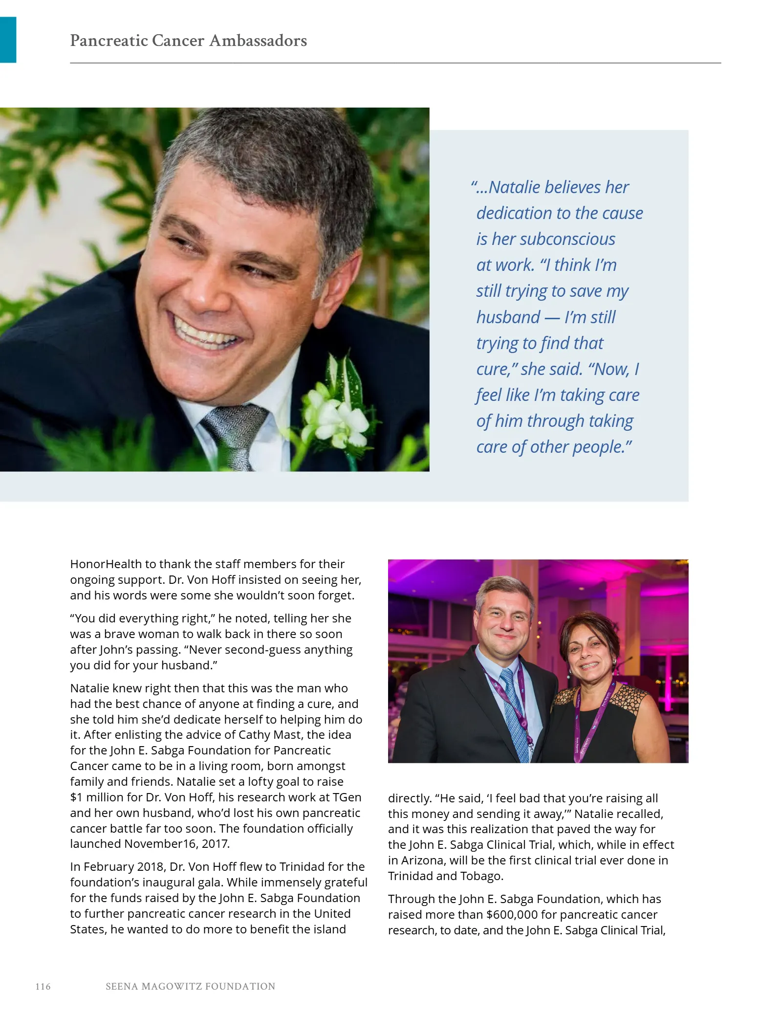 Seena Magowitz Foundation - Honoring Impact, page 116